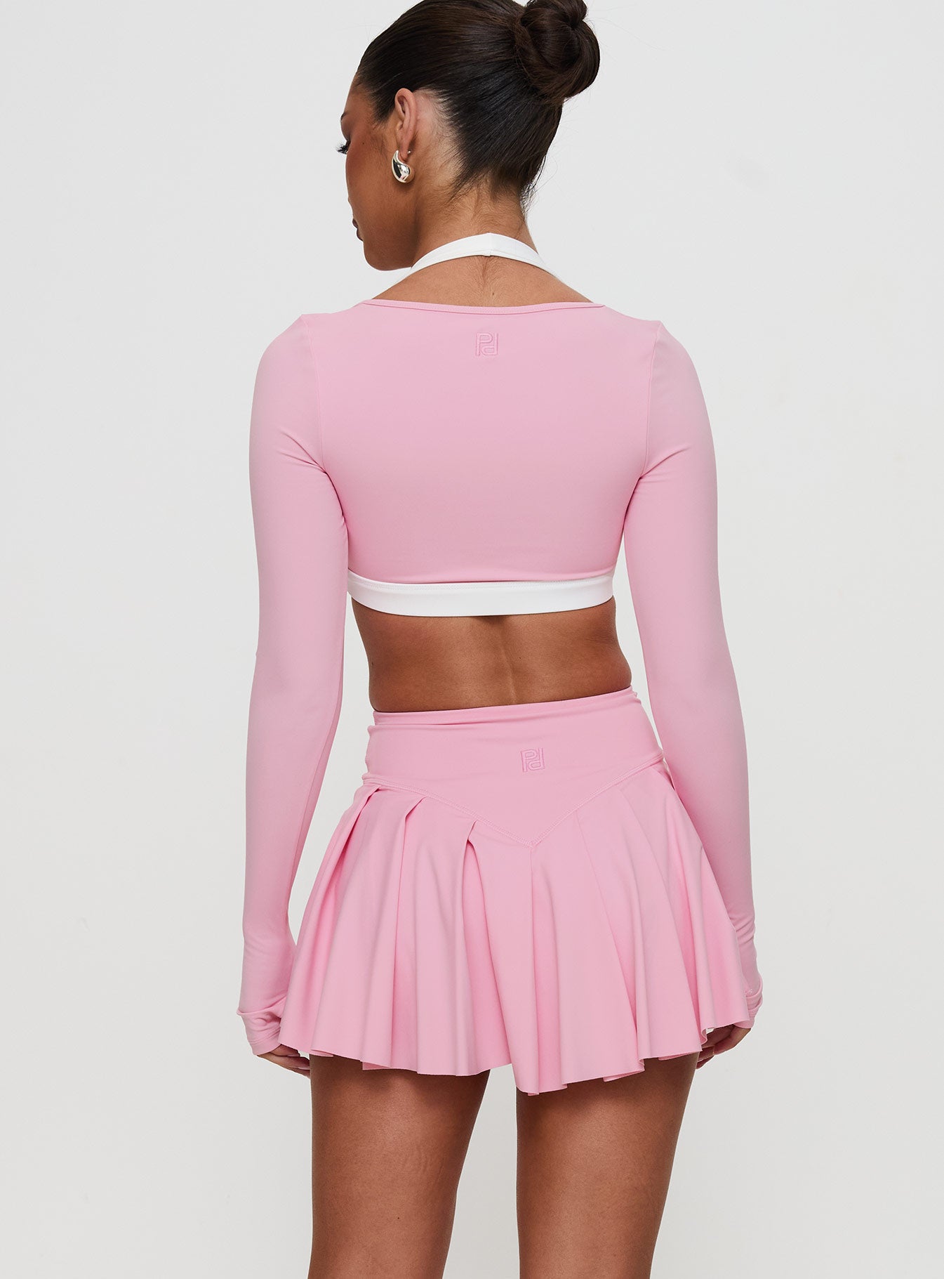 Dynamic Pleat Active Skort Pink Low Cost