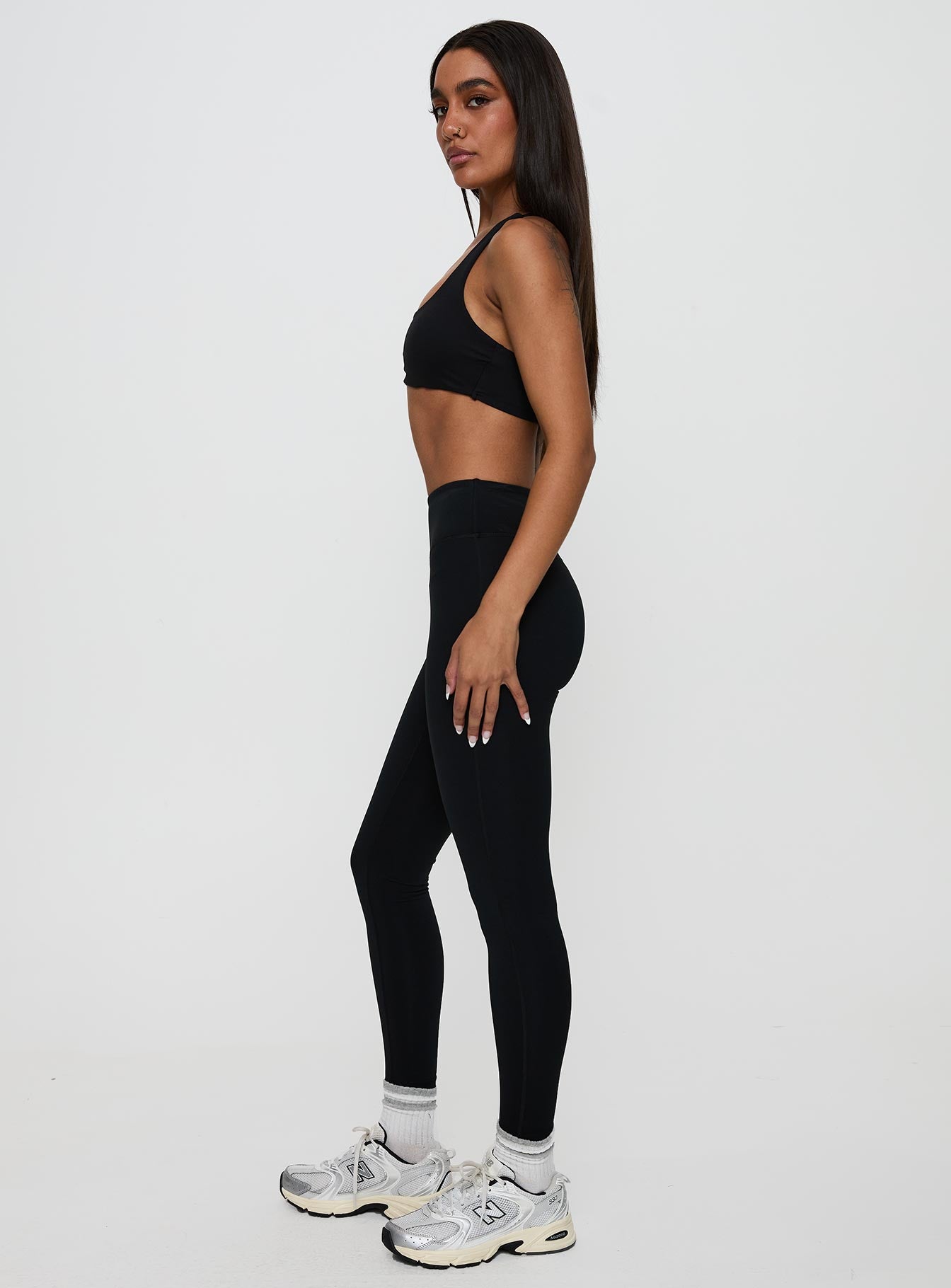 Dellah Ruched Back Leggings Black Discount Best Sale