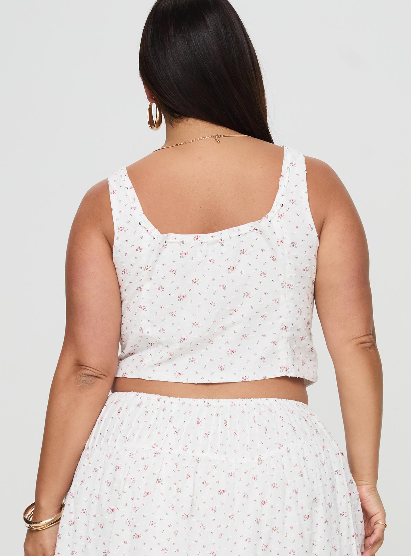 Traycie Corset Top White Curve Low Pice For Sale