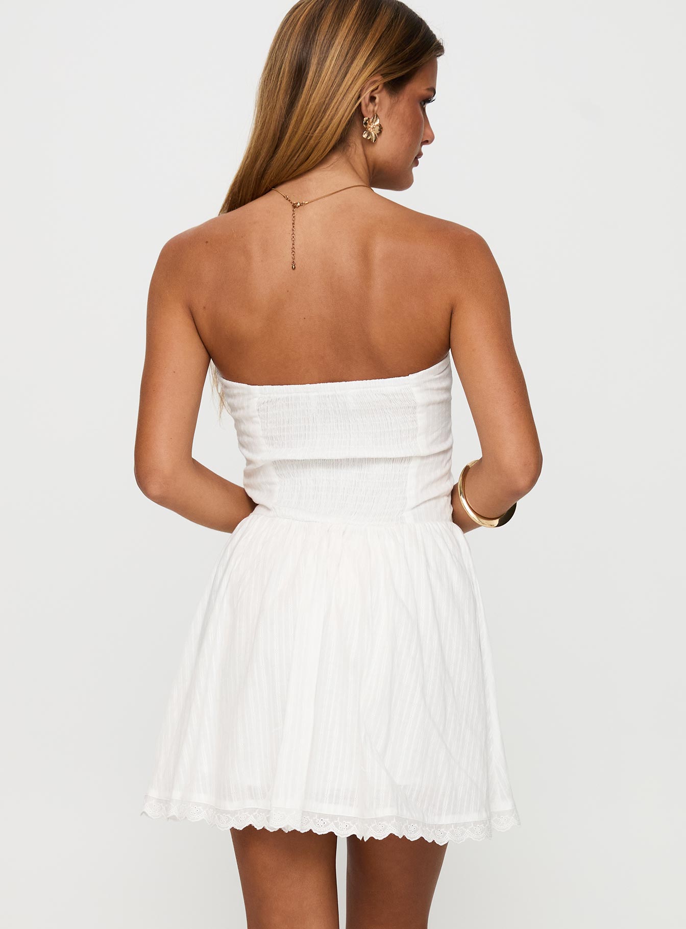 Mirella Strapless Mini Dress White Outlet Sale Online