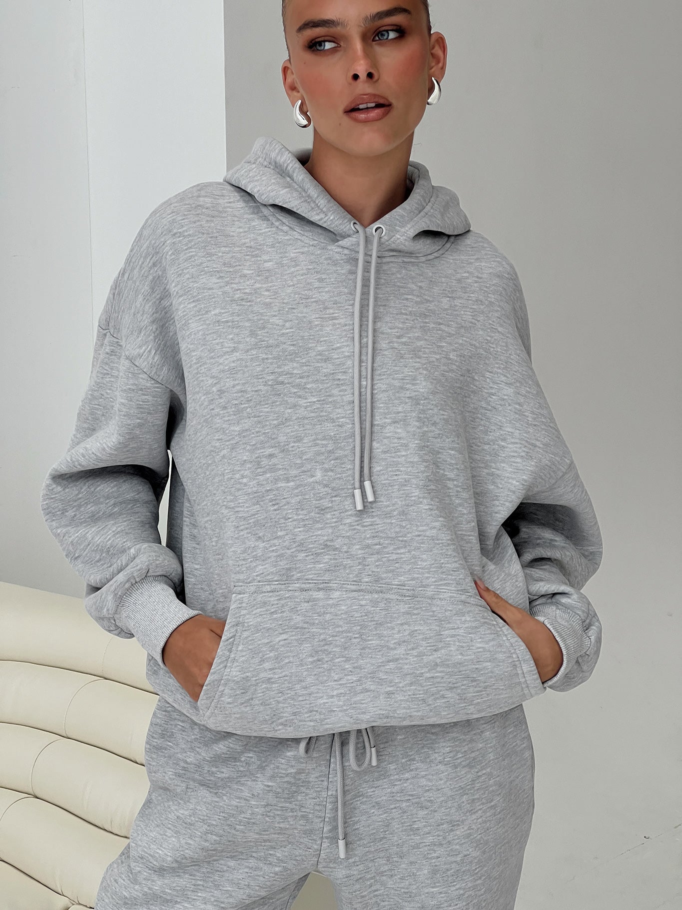 Dream Fleece Classic Hoodie Grey Marl Cheap Pictures