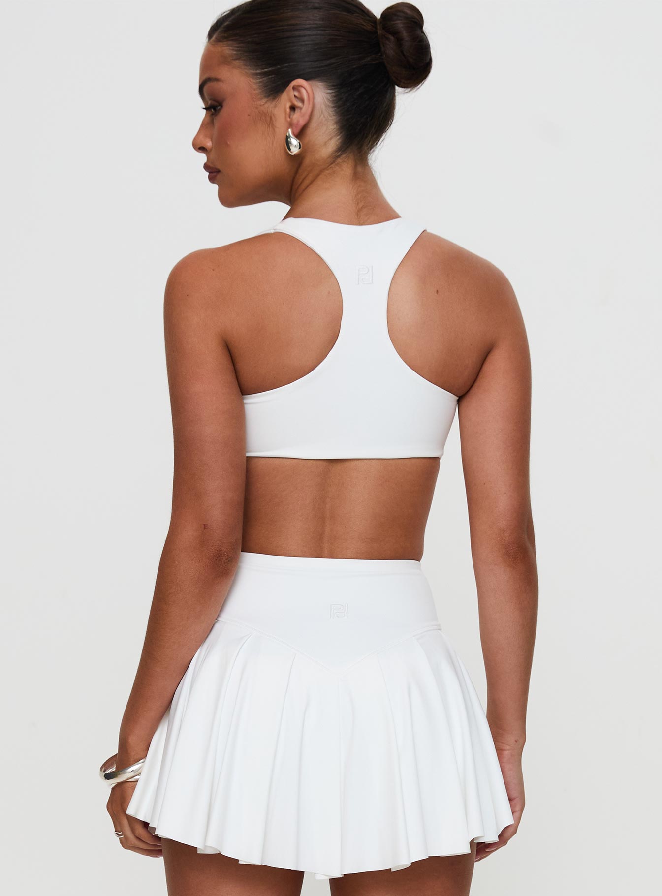 Pulse Halter Yoga Crop White Get Authentic