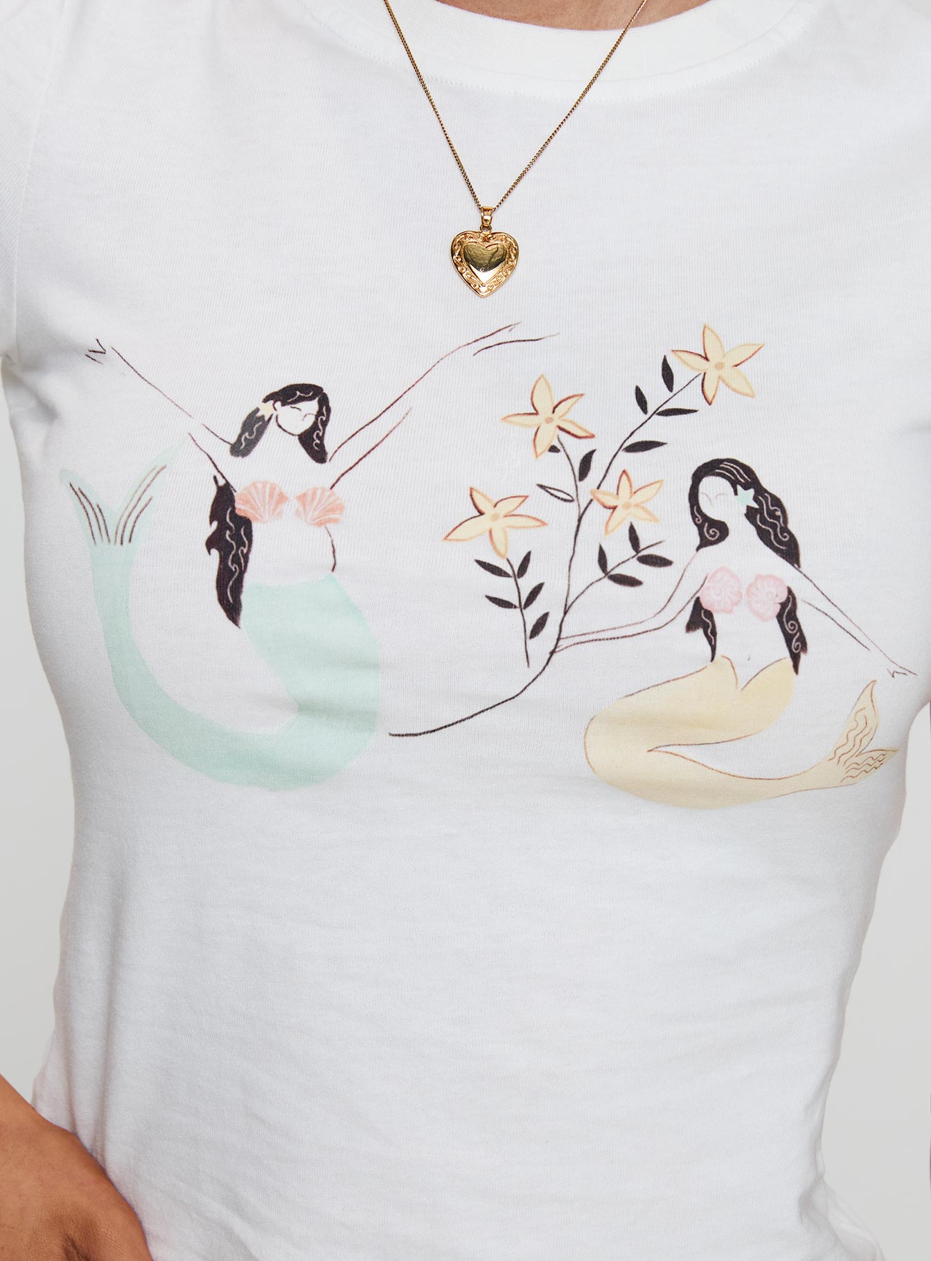 Mermaid Soul Tee White Outlet Shop