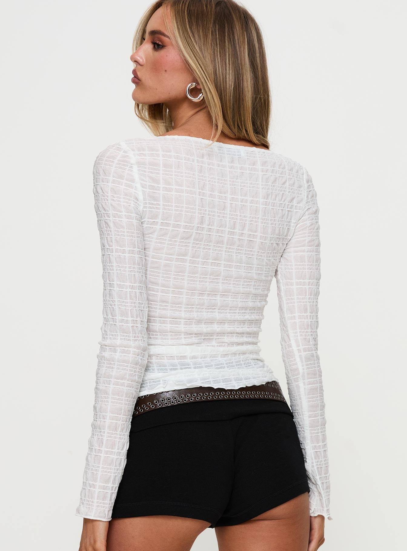 Raelynne Tie Detail Top White Inexpensive For Sale