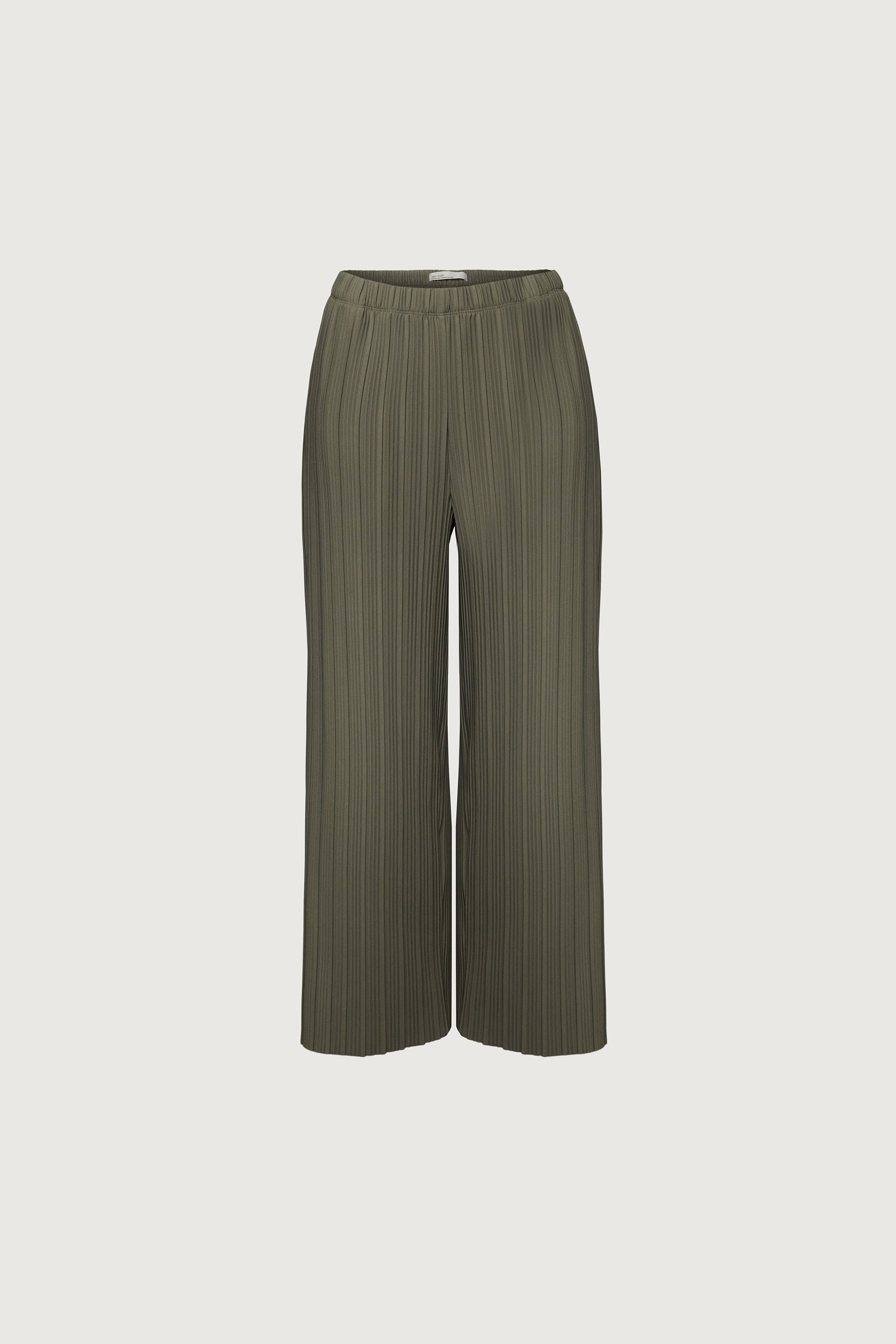 PLEATED ELASTIC WAIST PANT Sale Latest