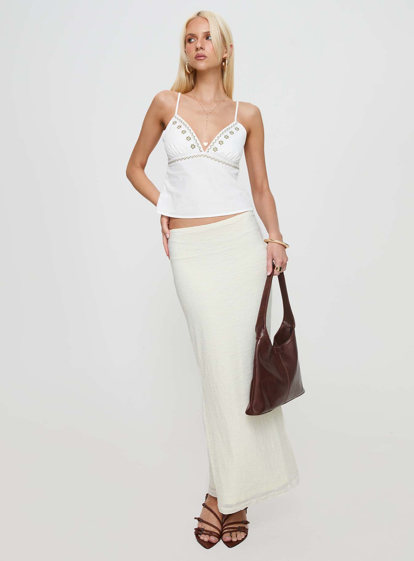 Love Like Yours Lace Maxi Skirt Cream Cheap Sale With Credit Card