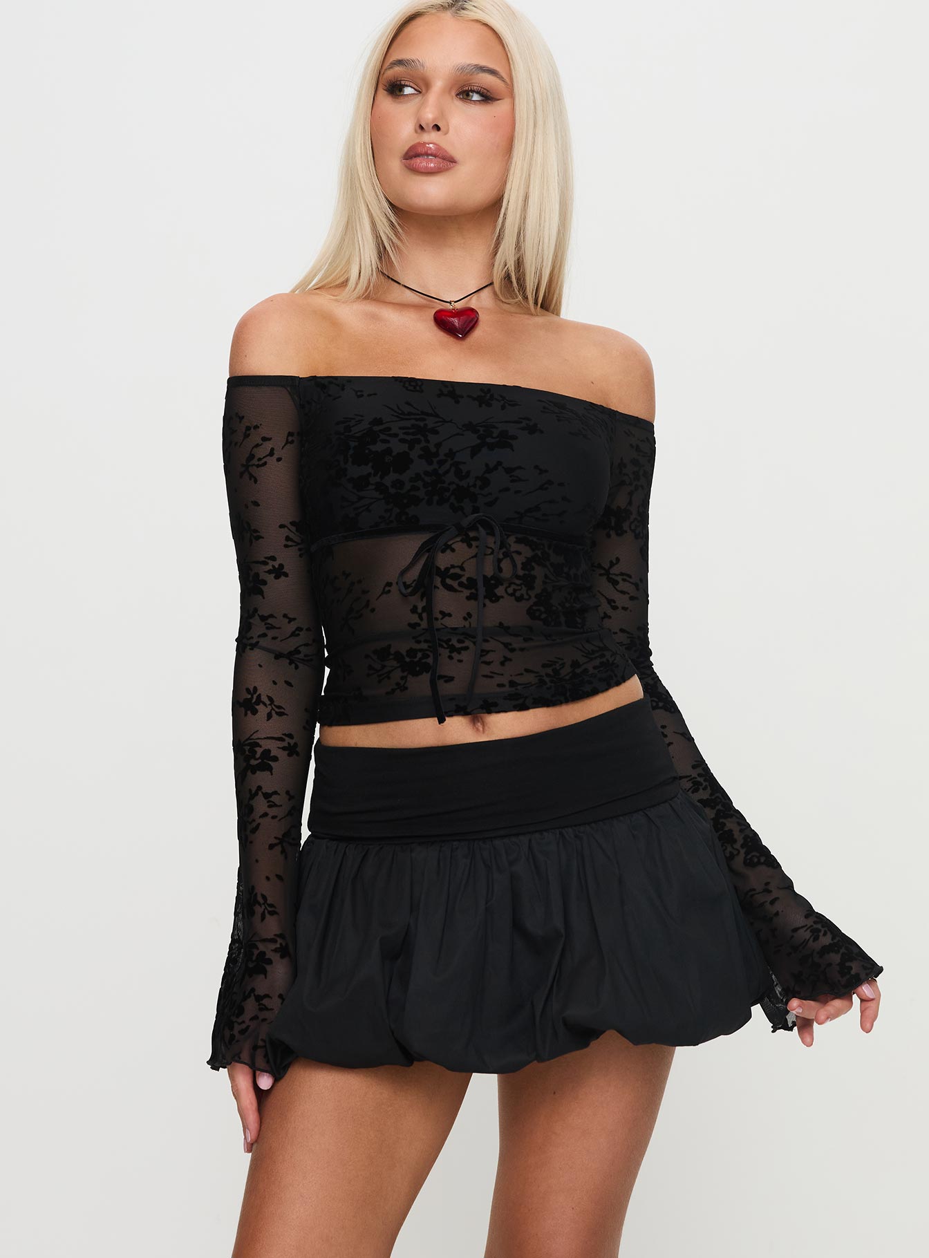 French Exit Bubble Hem Skort Black Free Shipping Outlet Locations