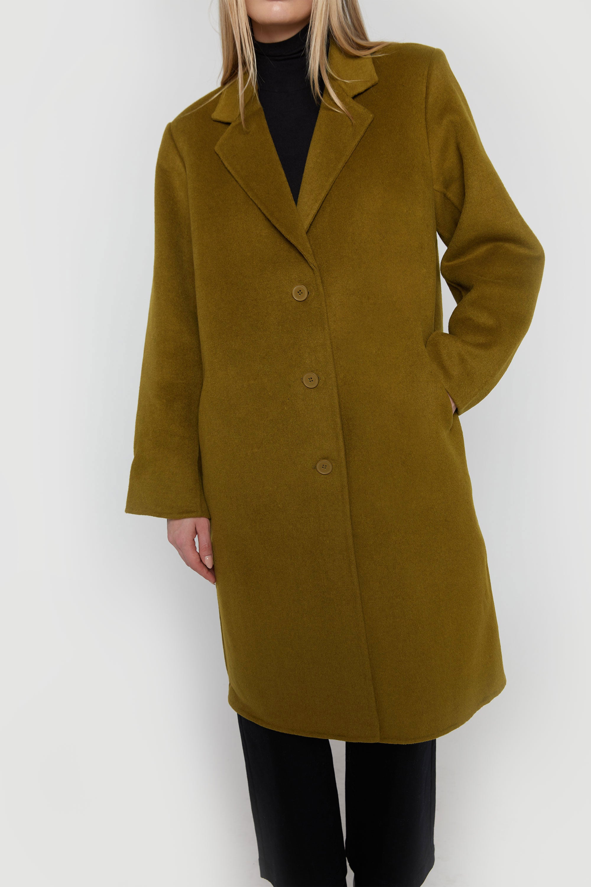 CLASSIC FIT WOOL BLEND COAT Clearance Affordable