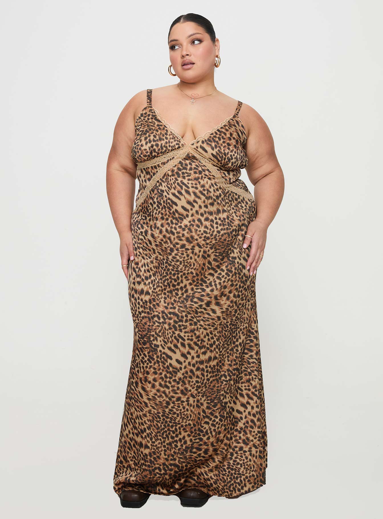 Sanctuary Maxi Dress Leopard Curve Pay With Visa For Sale