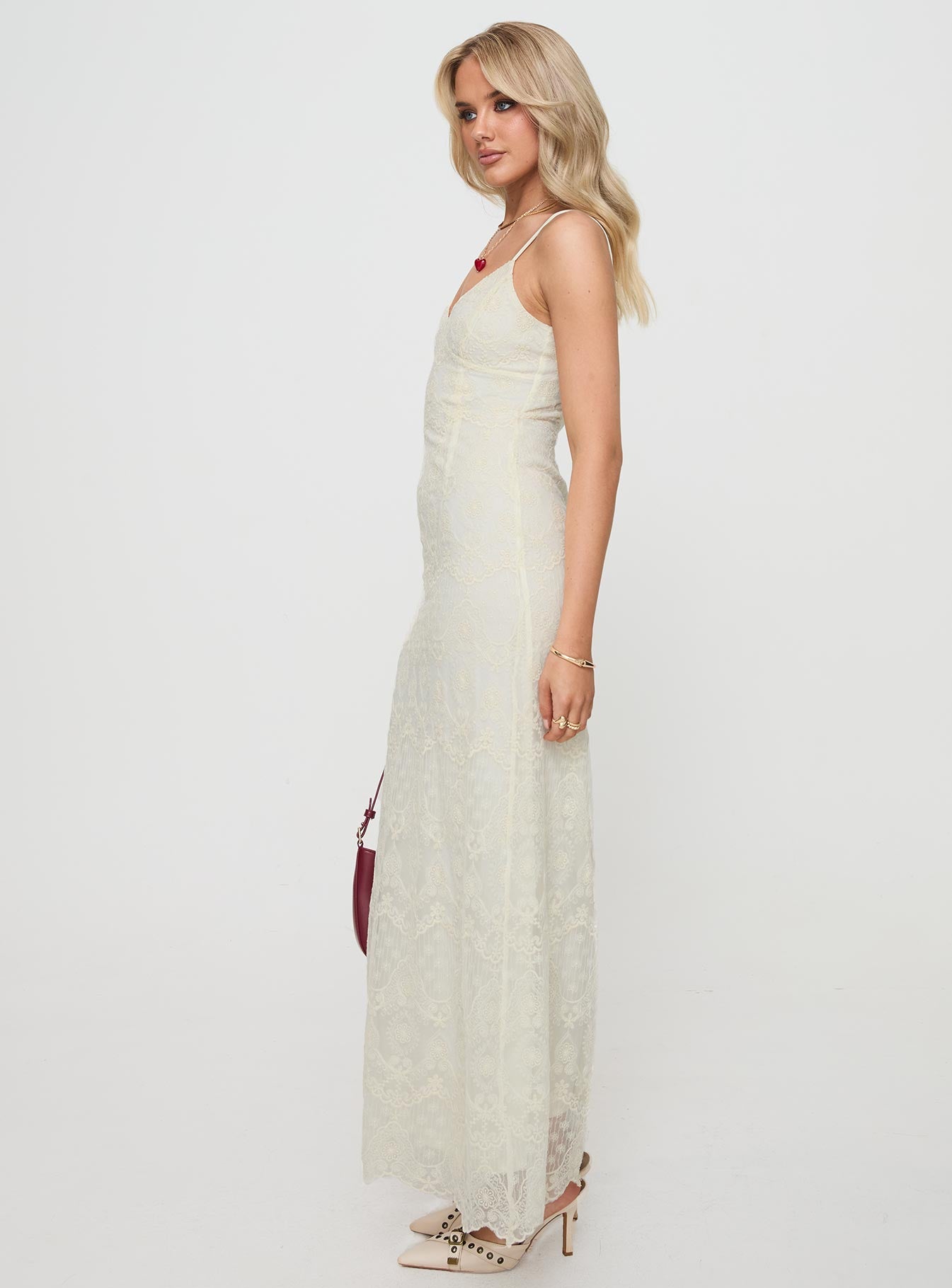 Euphemia Maxi Dress Cream Free Shipping Get Authentic