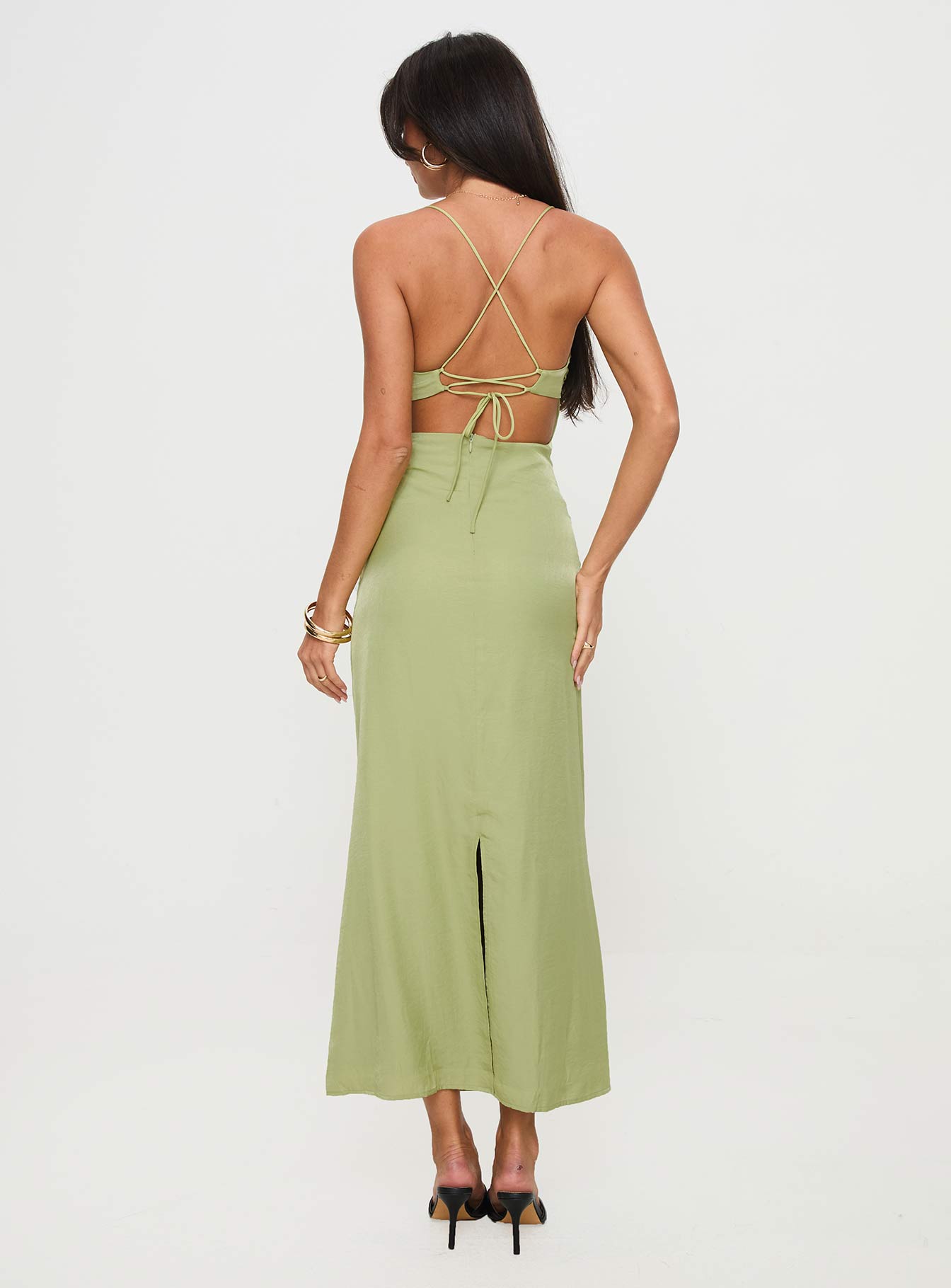 Kristyn Maxi Dress Green Clearance Extremely