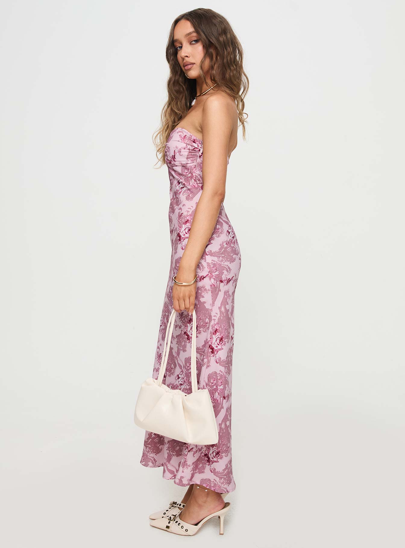 Abeila Strapless Maxi Dress Pink Many Kinds Of Sale Online