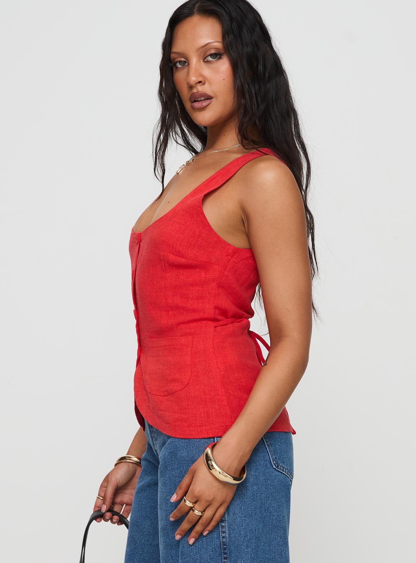 Spirito Vest Top Red Official Sale Online