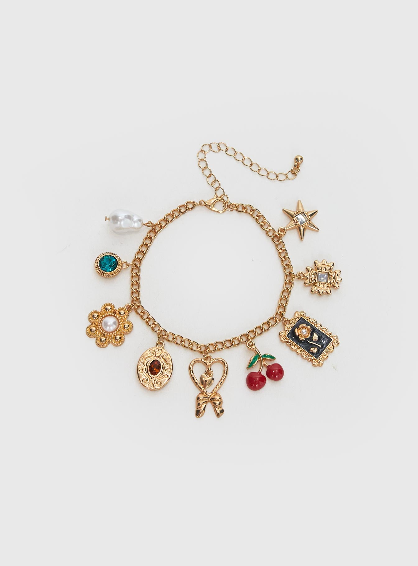 Cherry Dreams Charm Bracelet Gold Cheap Footlocker Finishline