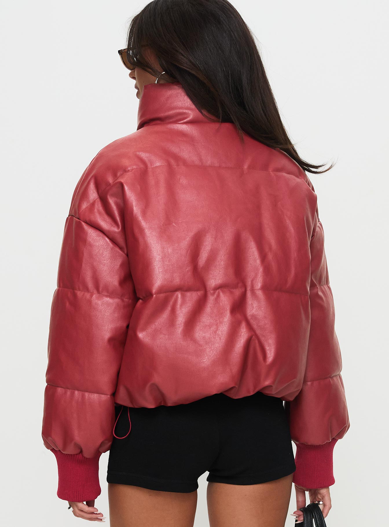 Myler Puffer Jacket Burgundy Enjoy Cheap Online