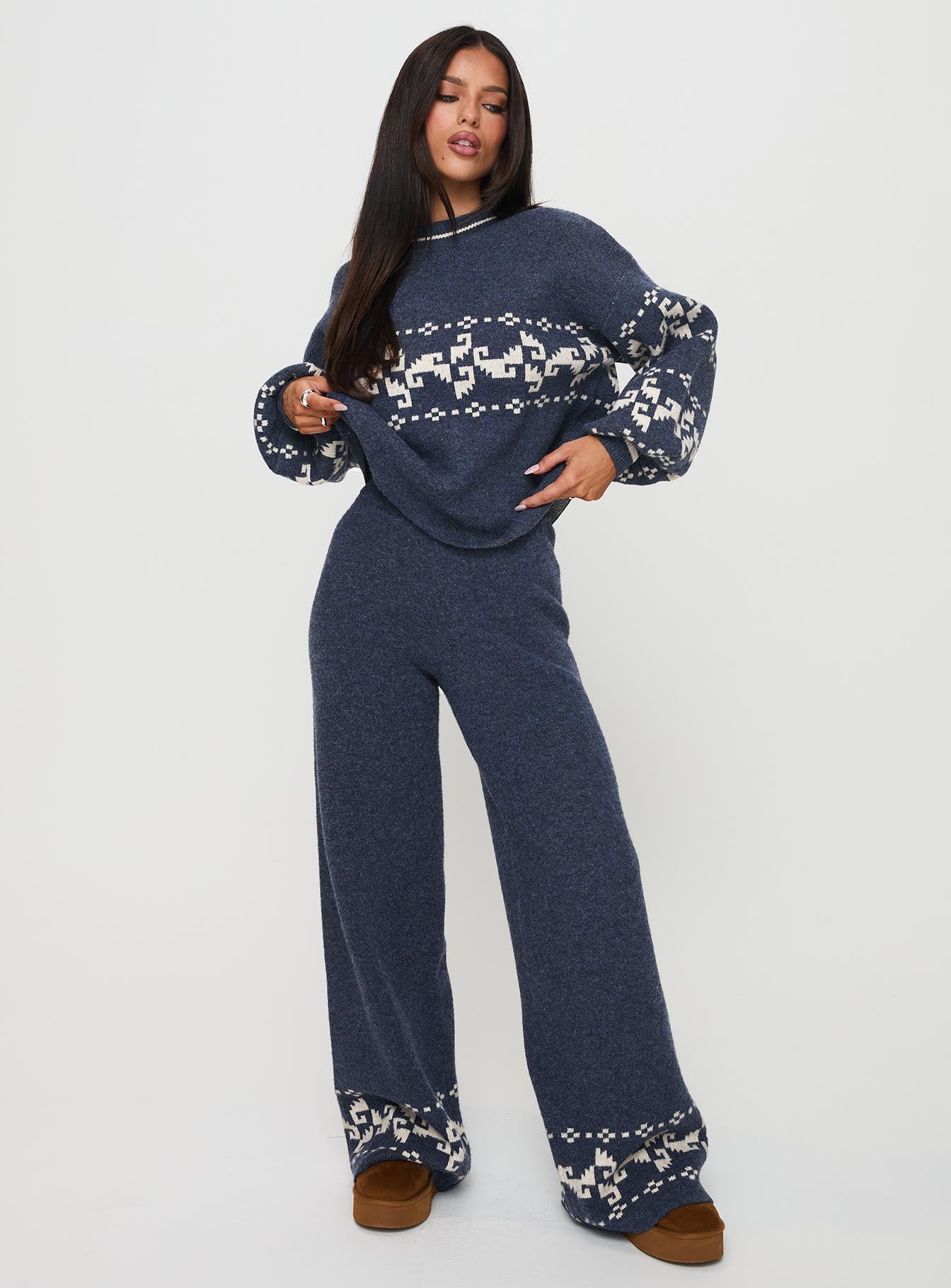 Alpine Sweater Navy / Cream Cheap Very Cheap