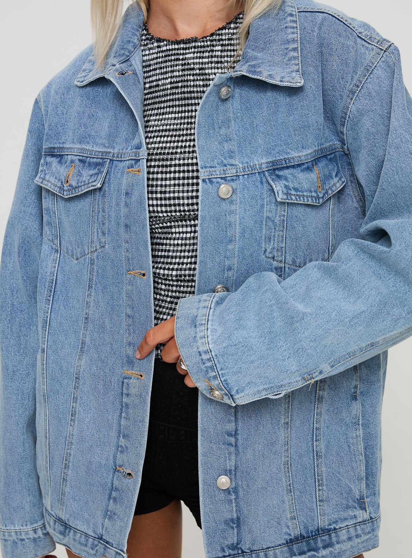 All You Need Denim Jacket Light Wash Buy Cheap Many Kinds Of