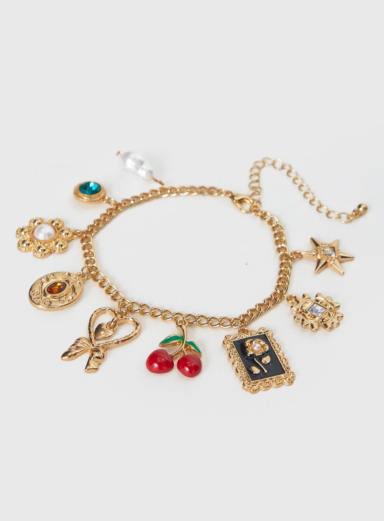 Cherry Dreams Charm Bracelet Gold Cheap Footlocker Finishline