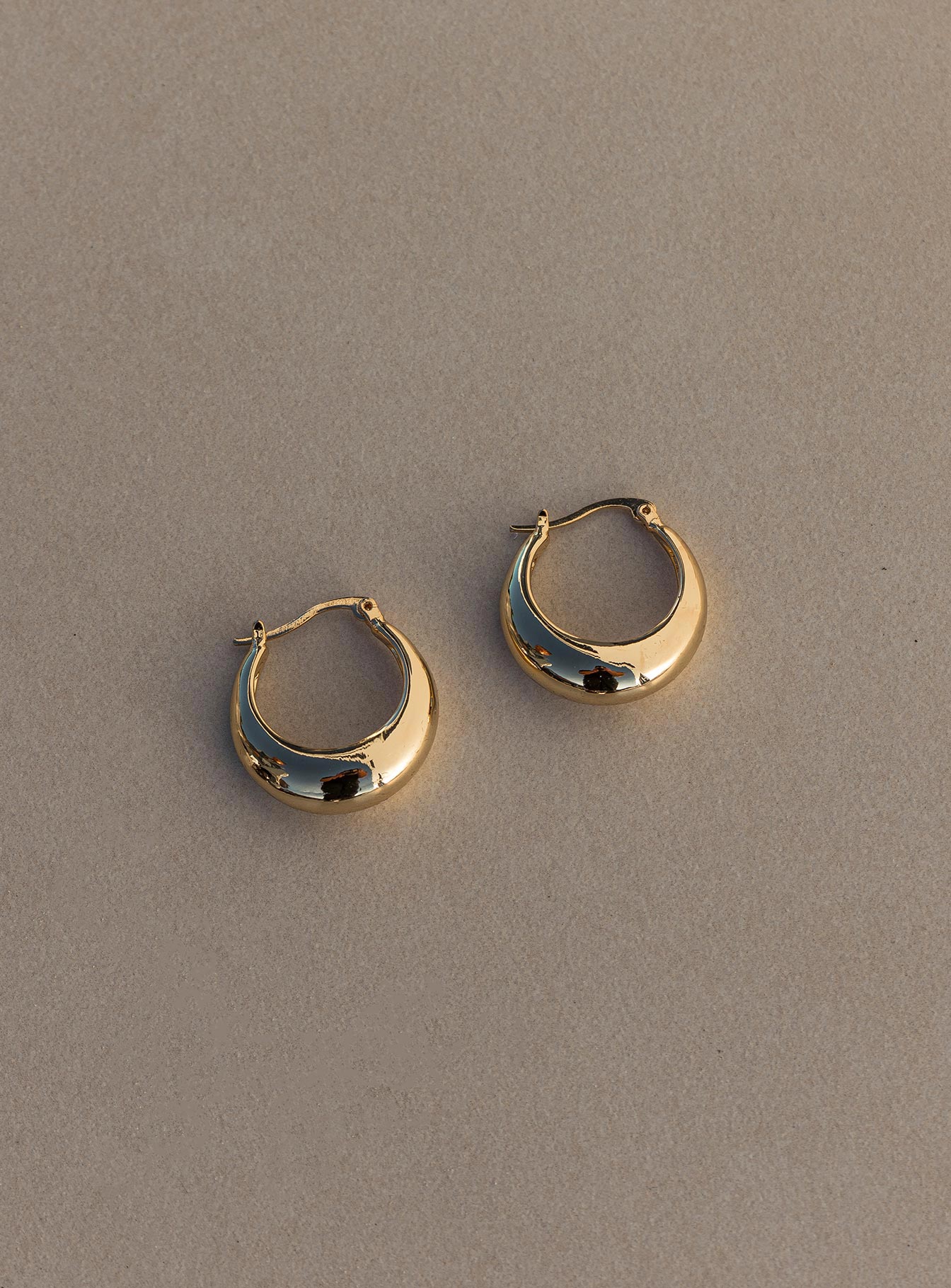 Garson Gold Plated Hoop Earrings Sale Cheap Online