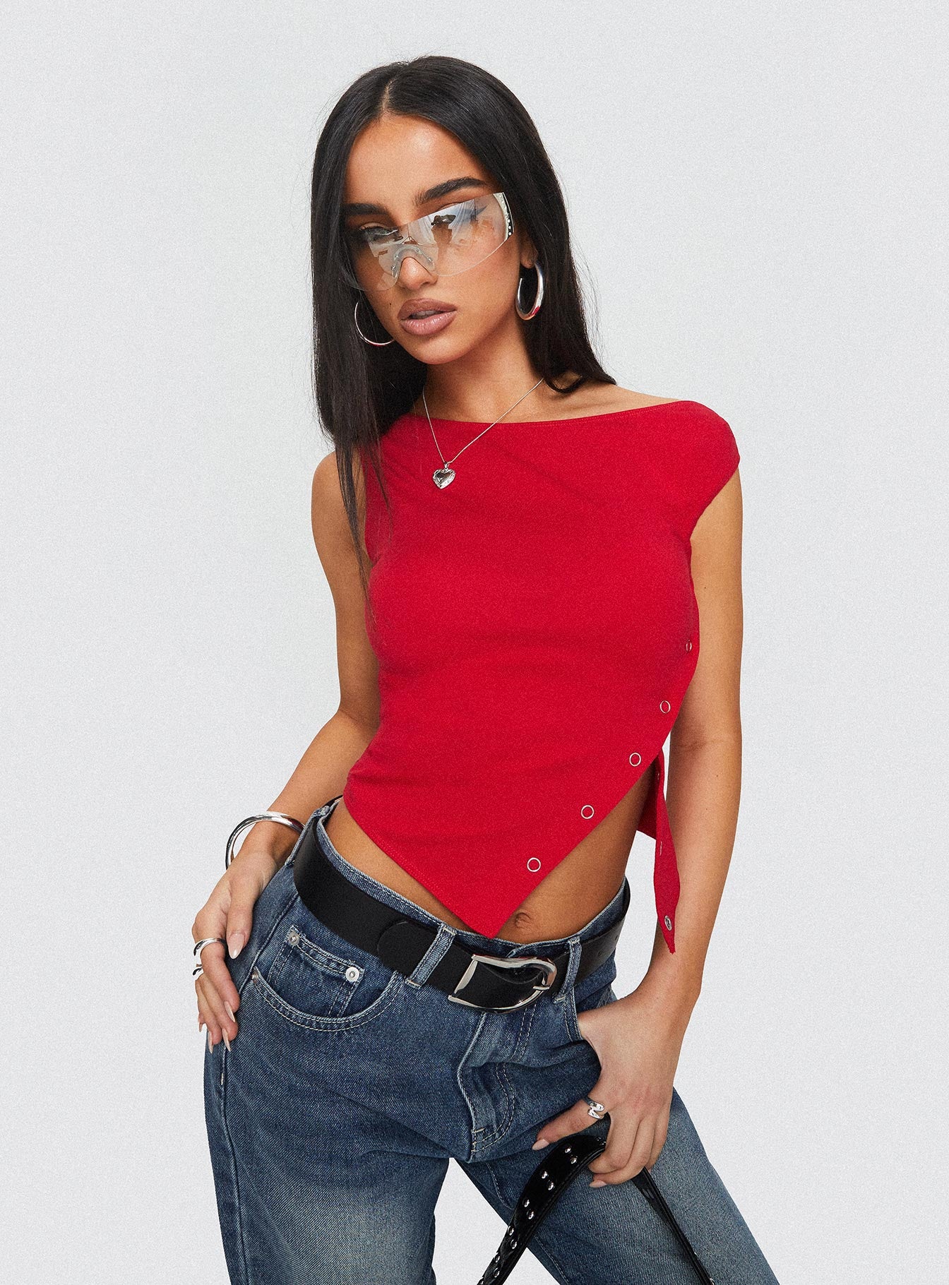 Karre Off The Shoulder Top Red Clearance Eastbay