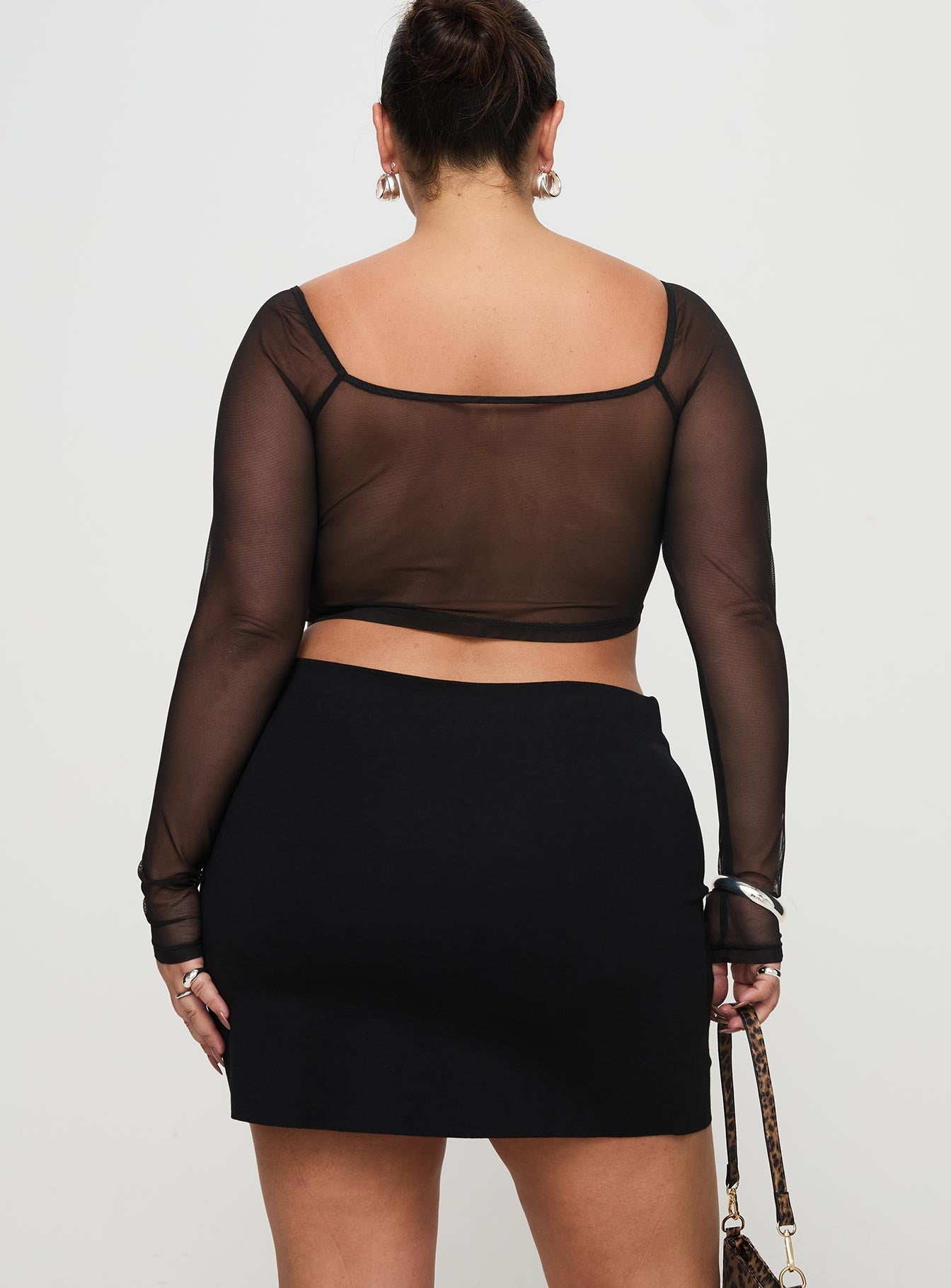 Karley Low Waist Mini Skirt Black Curve Sale Best Wholesale