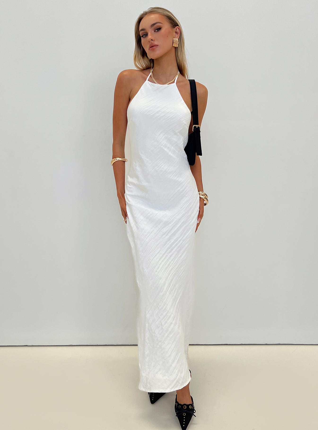 Just Peachy Maxi Dress White Discount Get To Buy