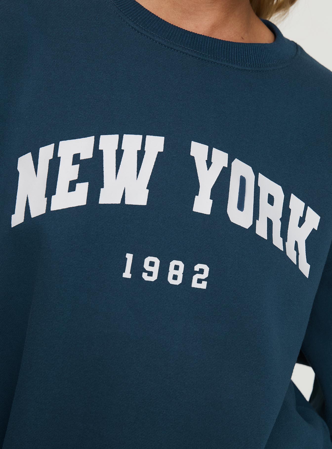 New York Minute Mini Sweatshirt Dress Navy Buy Cheap Free Shipping