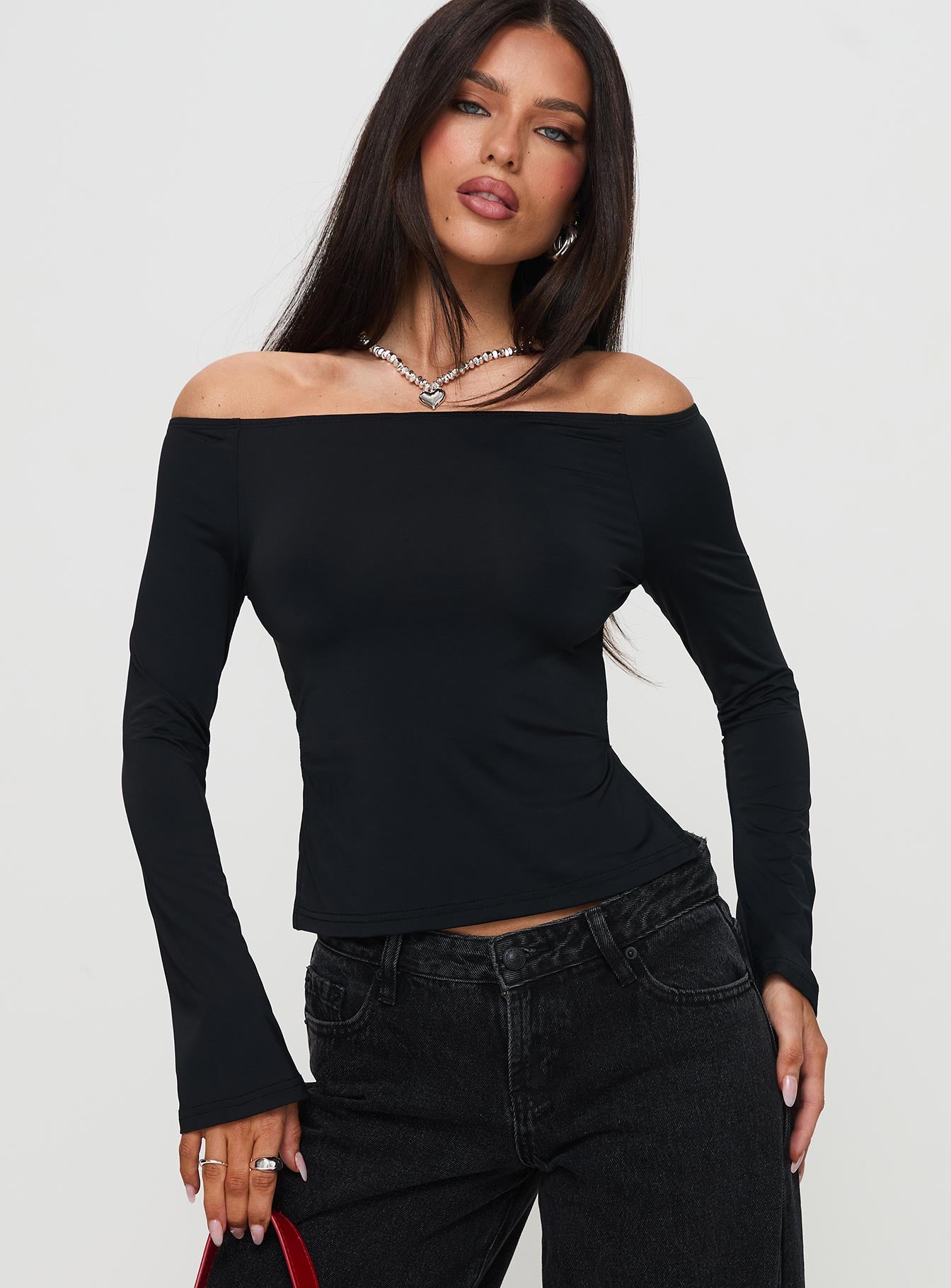 Maestro Off The Shoulder Top Black Cheap Sale Discounts