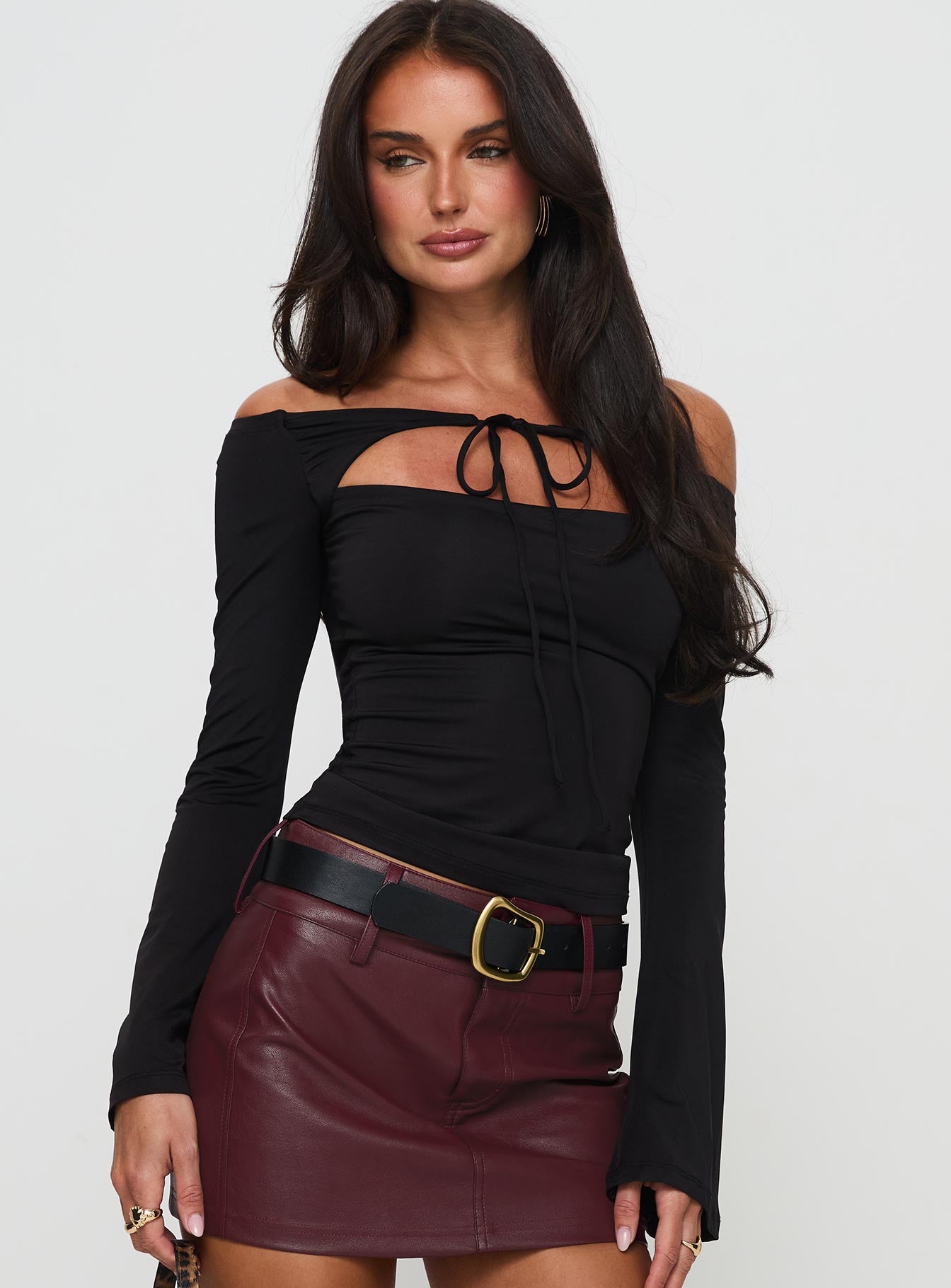 Nevah Long Sleeve Top Black Buy Cheap For Cheap