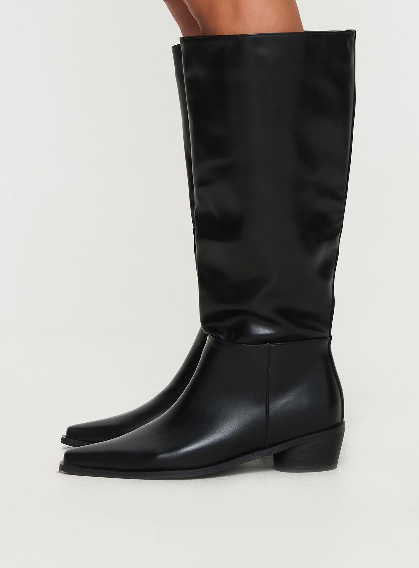 Rashi Knee High Boots Black Cheap Online Store