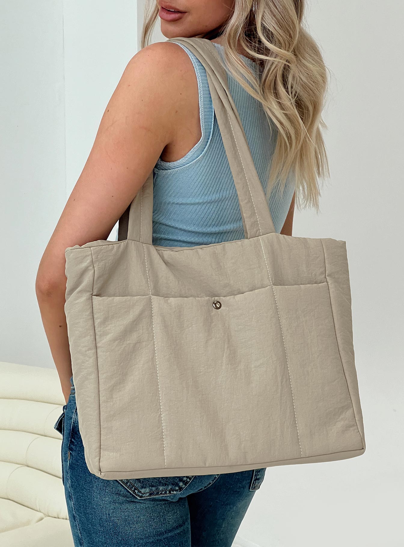 One Week Bag Beige Visit New Online