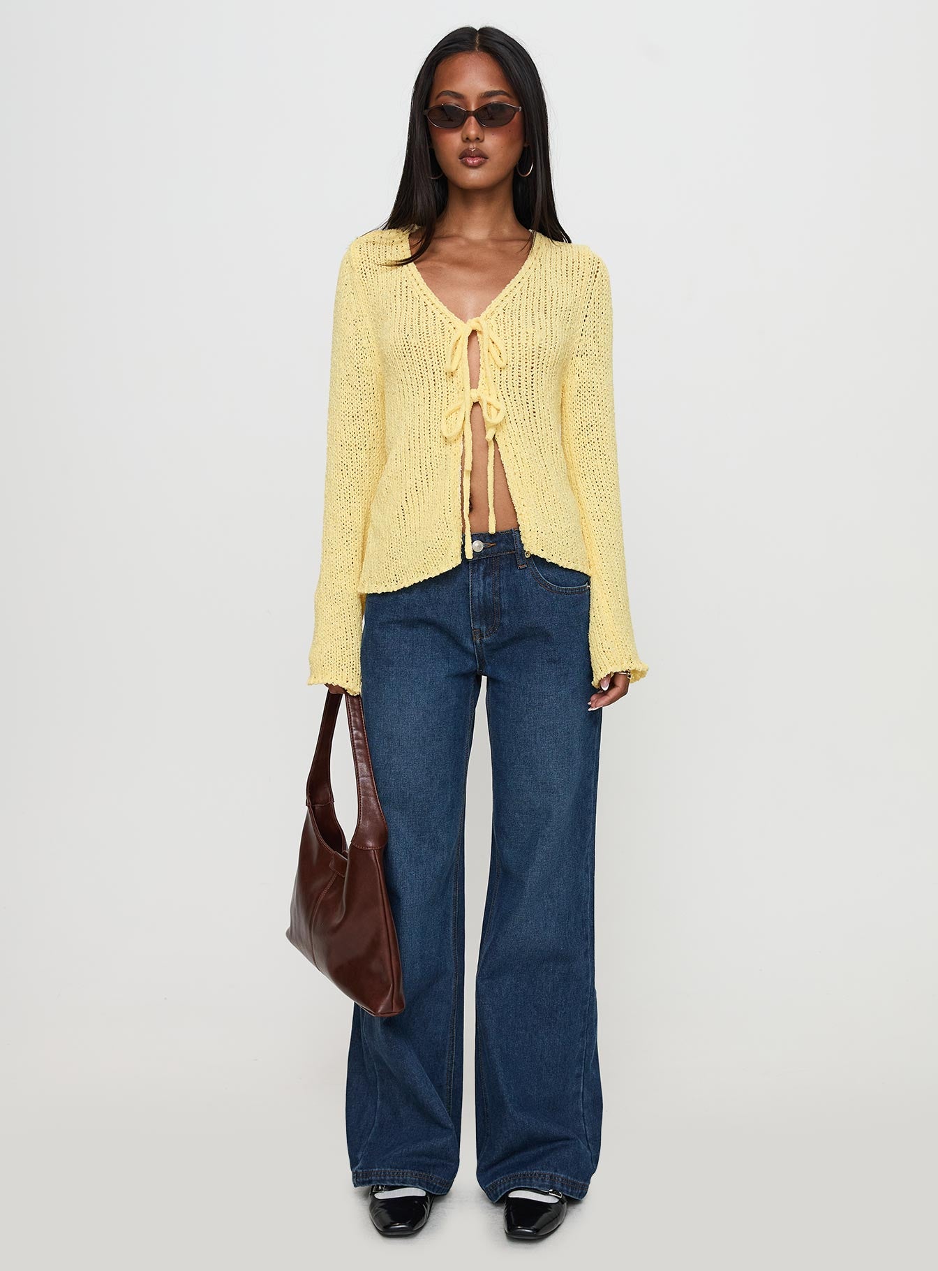 Swain Knit Cardigan Lemon Cheap Sale Genuine