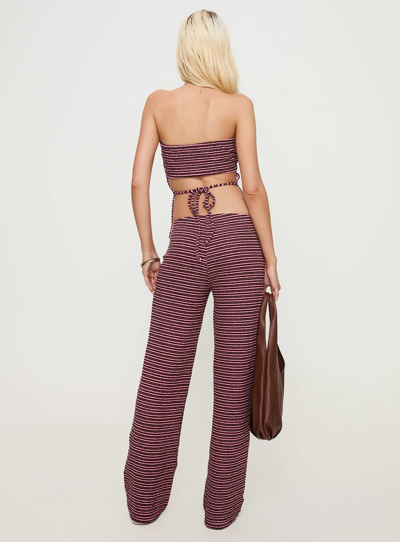 Televize Pants Brown / Pink Outlet Fashion Style