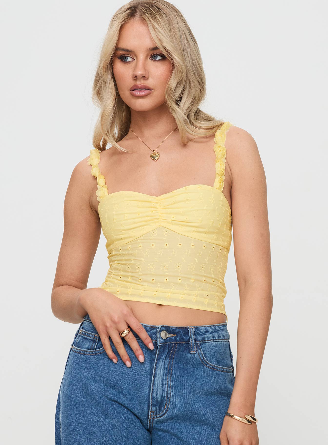 Franca Top Yellow Clearance Recommend