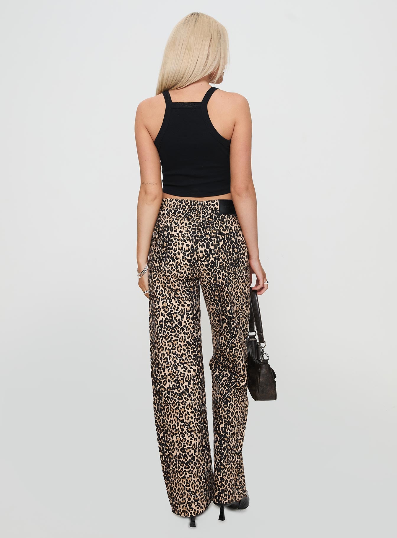 Pezzi Straight Leg Jeans Leopard Free Shipping Wiki