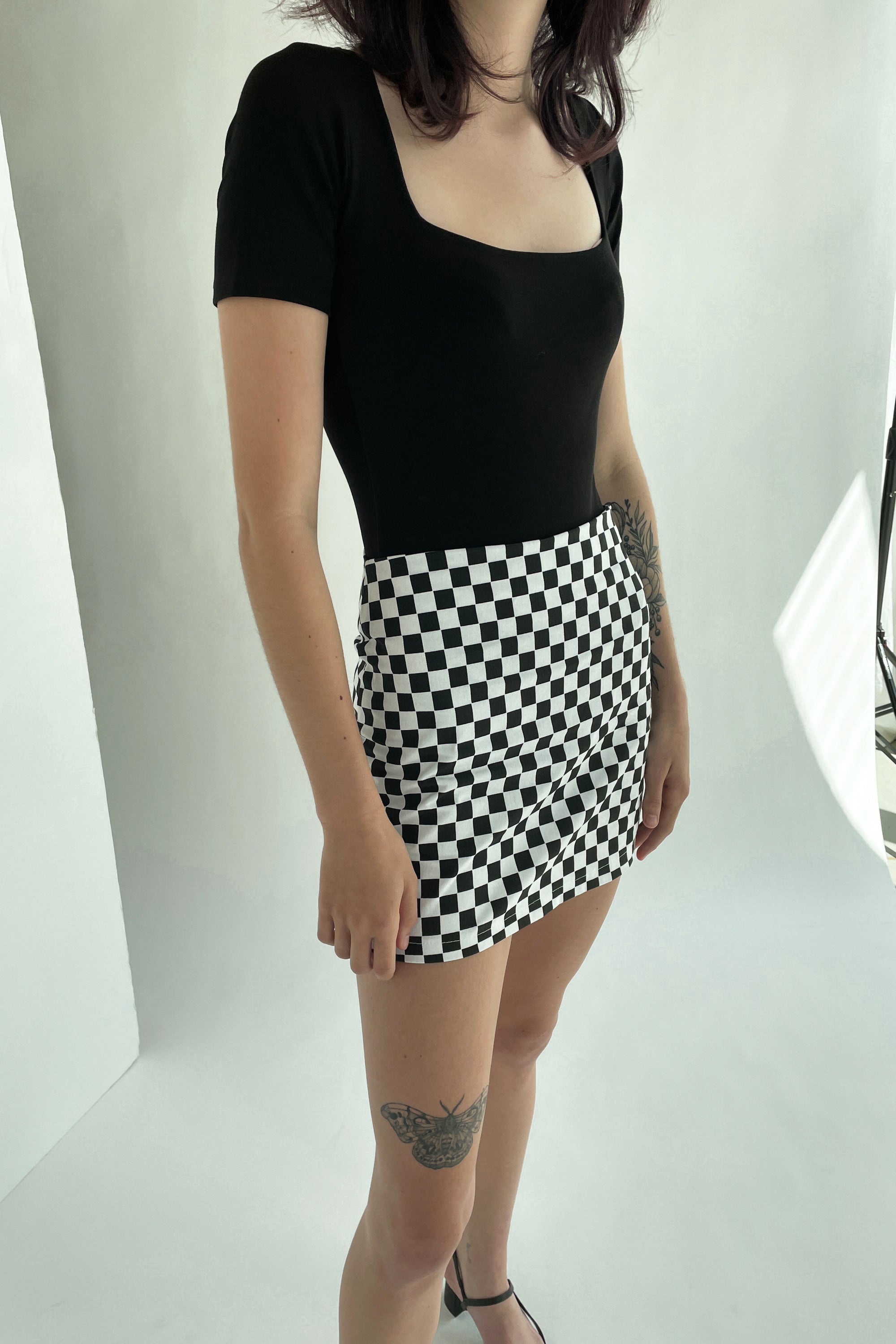 GINGHAM MINI SKIRT Best Place To Buy