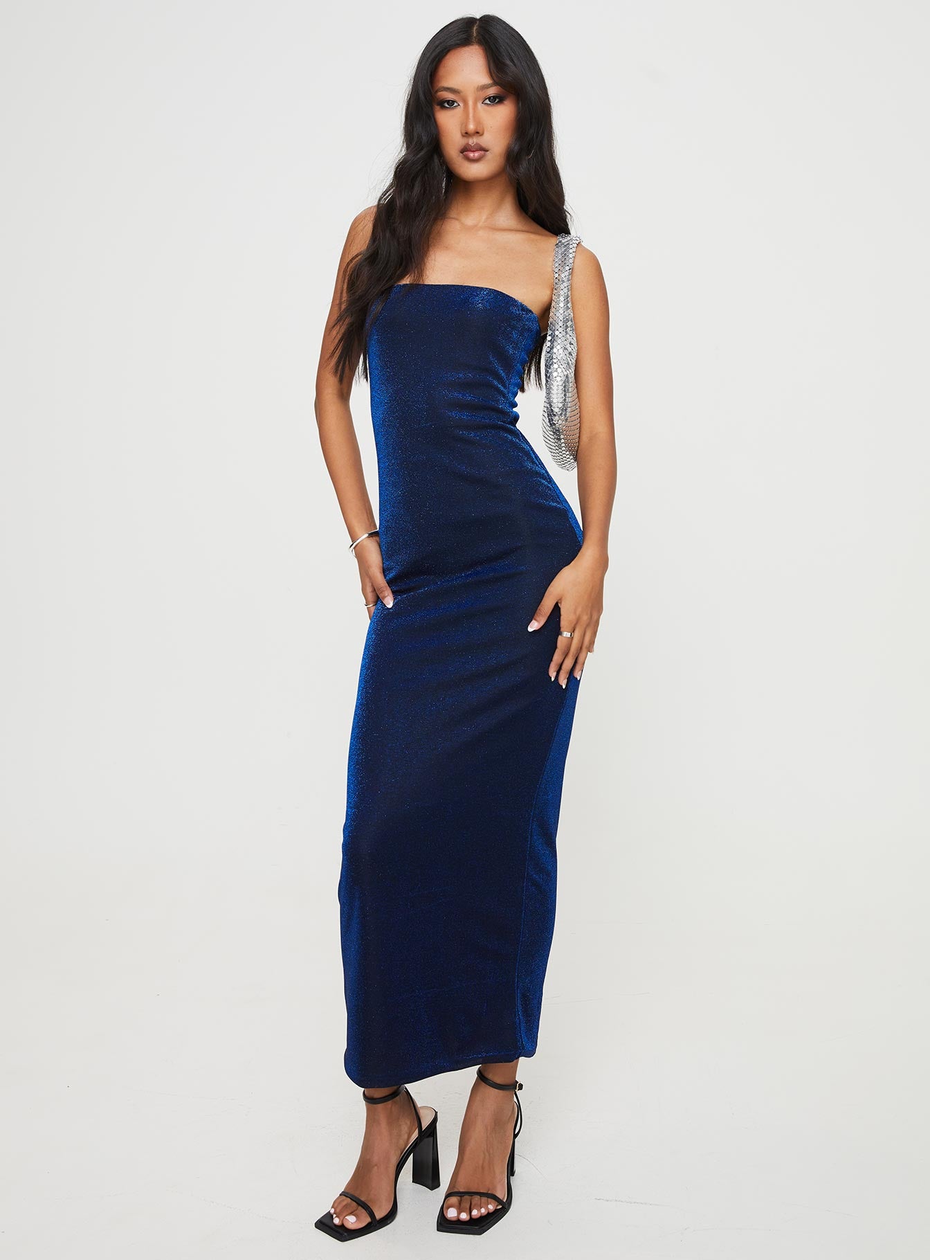 Samper Strapless Maxi Dress Navy Lower Impact Sale 100% Original