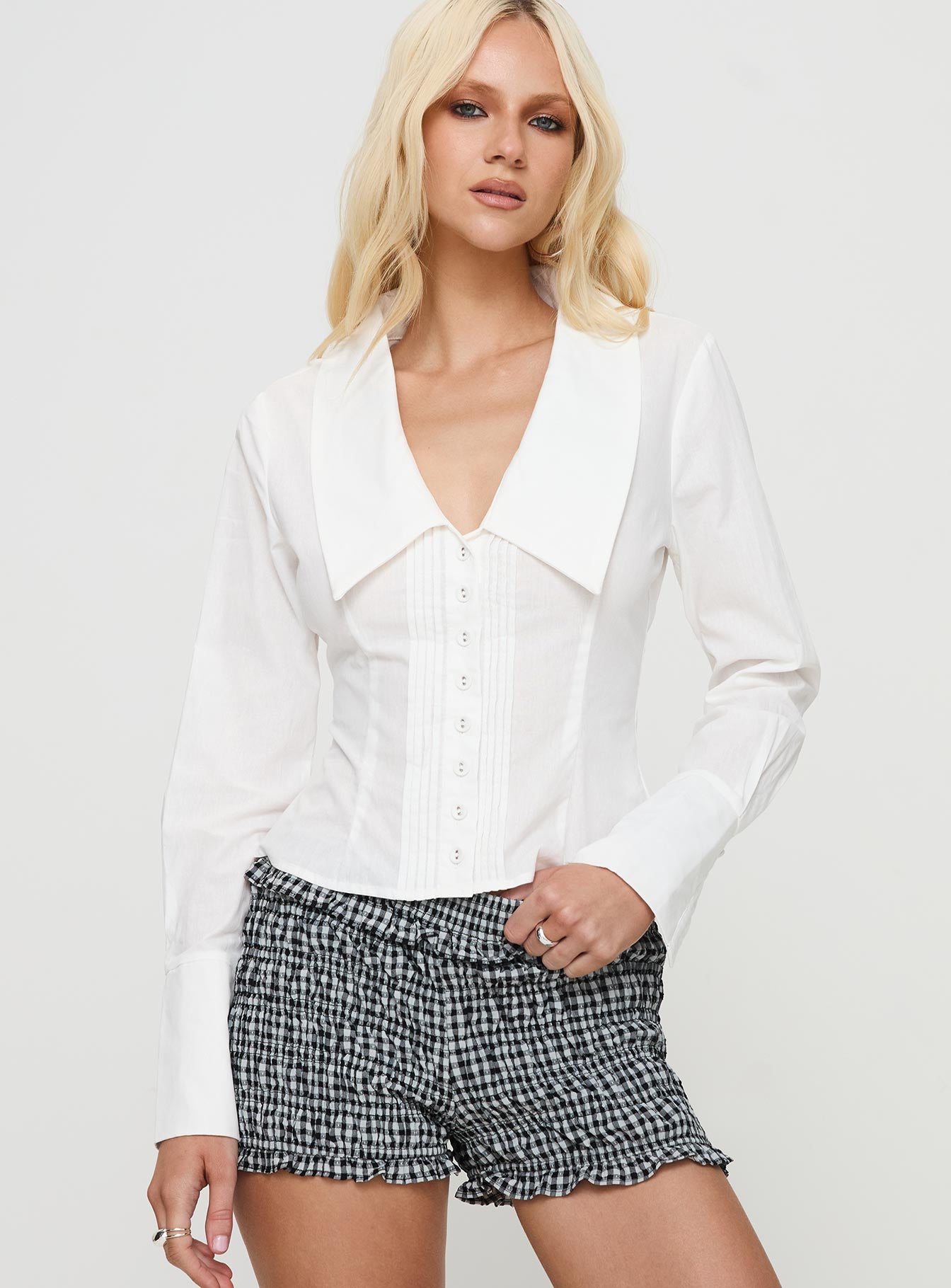 Marlaine Long Sleeve Top White 2025 Cheap Online