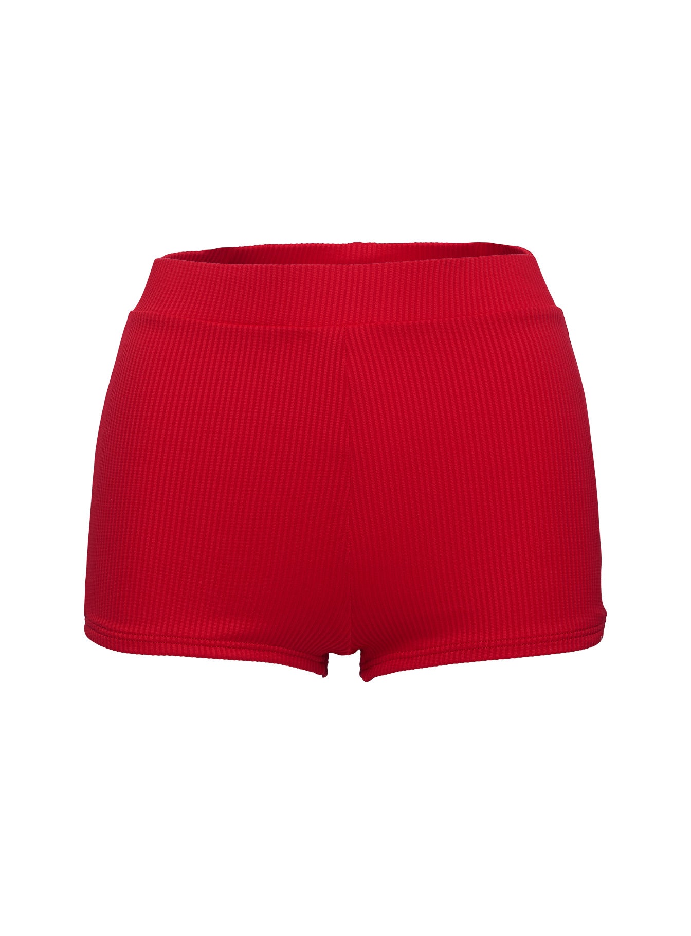 Ezrah Ribbed Shorts Red How Much Online