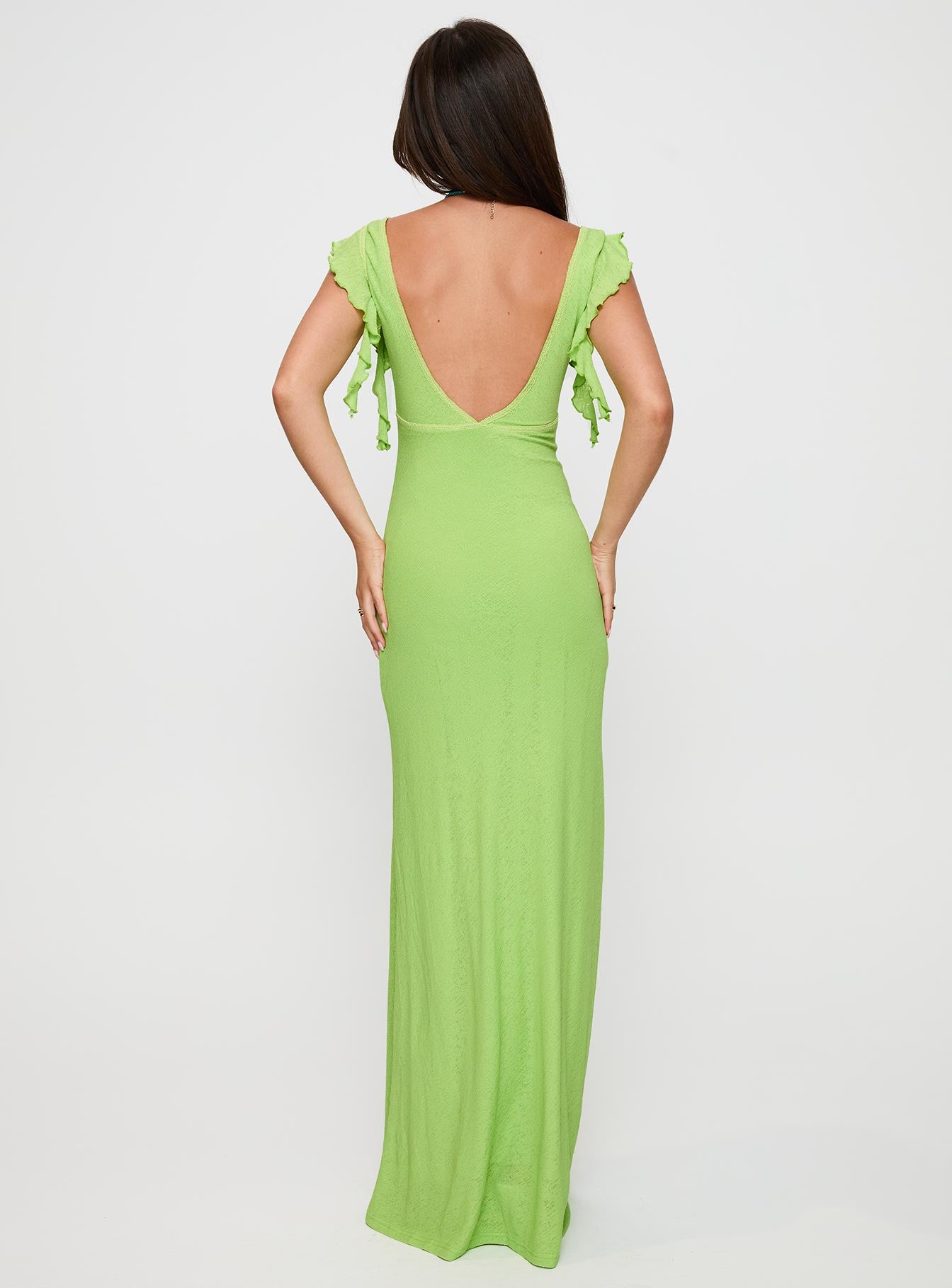 Soleila Maxi Dress Green Tonal Free Shipping Shop Offer