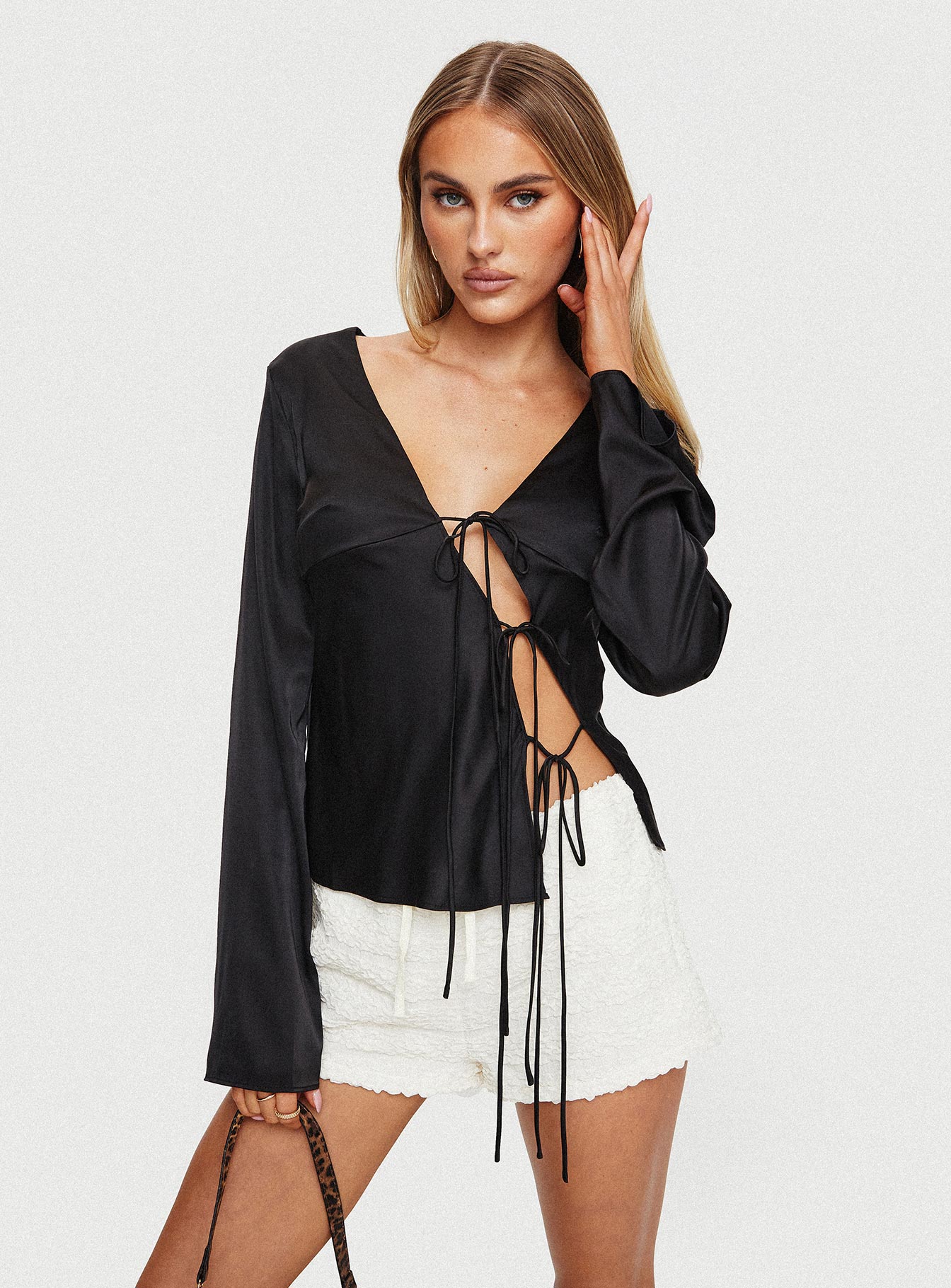 Mariah Long Sleeve Top Black Discount For Cheap