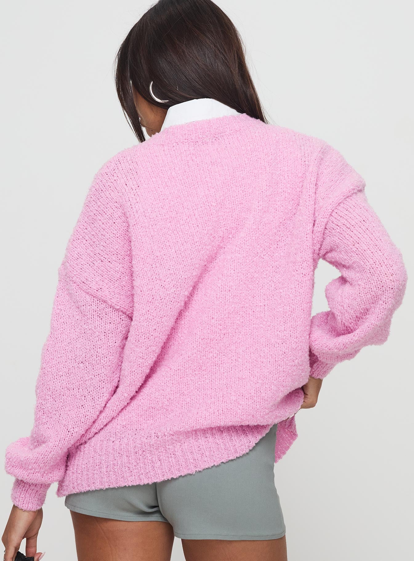 Niomie Knit Sweater Pink Clearance Big Discount