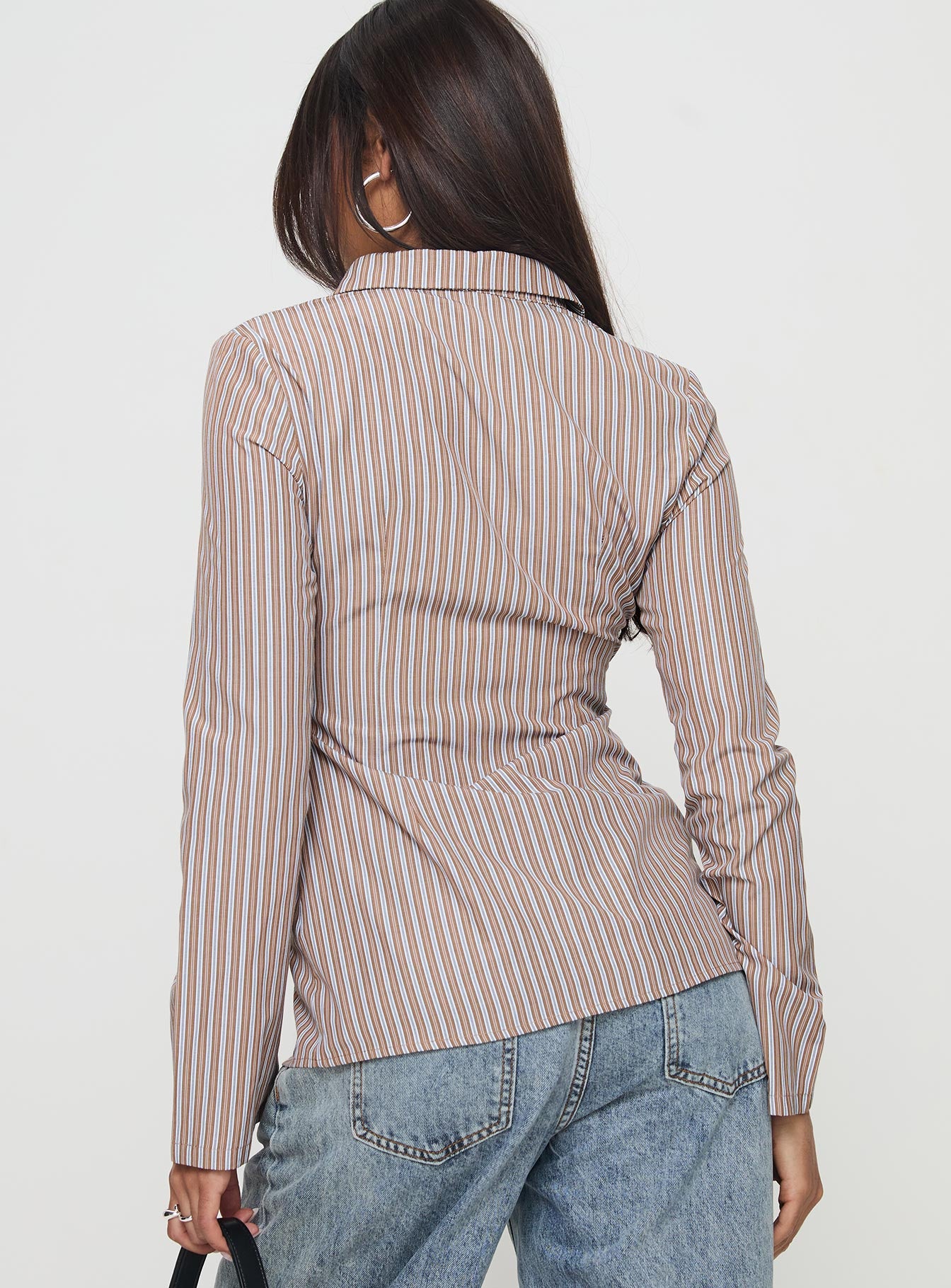 Run The World Top Brown Stripe Sale Pick A Best
