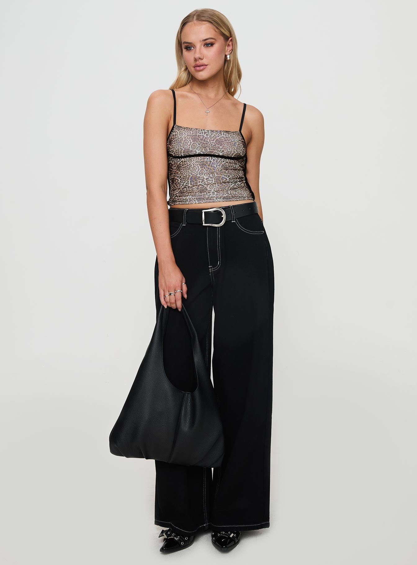 Naylor Wide Leg Jeans Mid Black Cheap Online Online