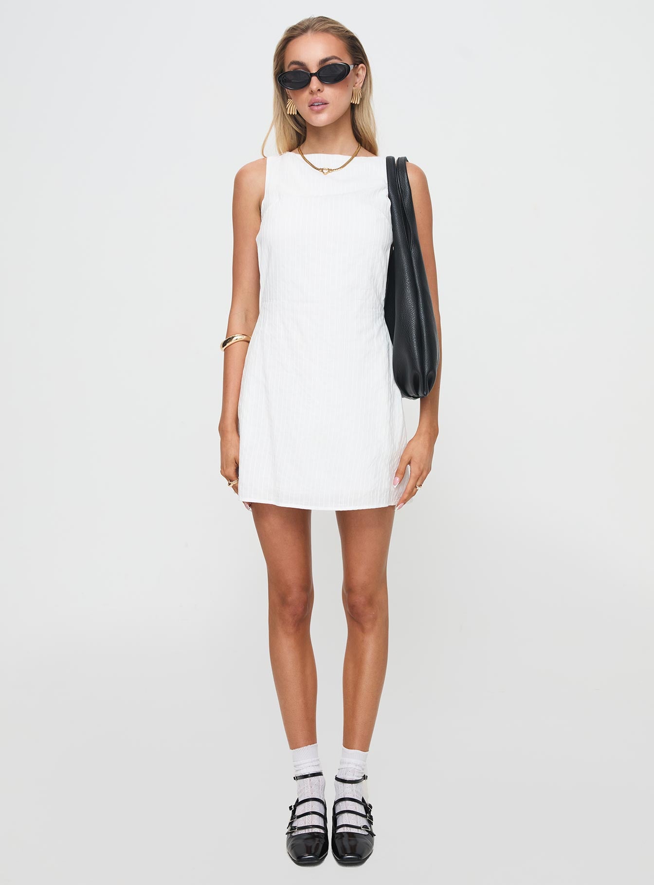 Swoon Mini Dress White Low Cost Sale Online