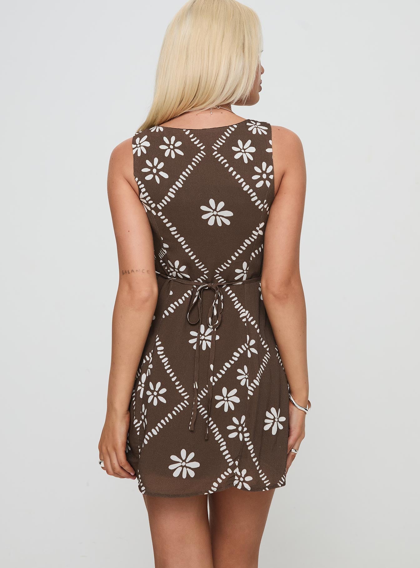 Niseko Mini Dress Brown Free Shipping 100% Original