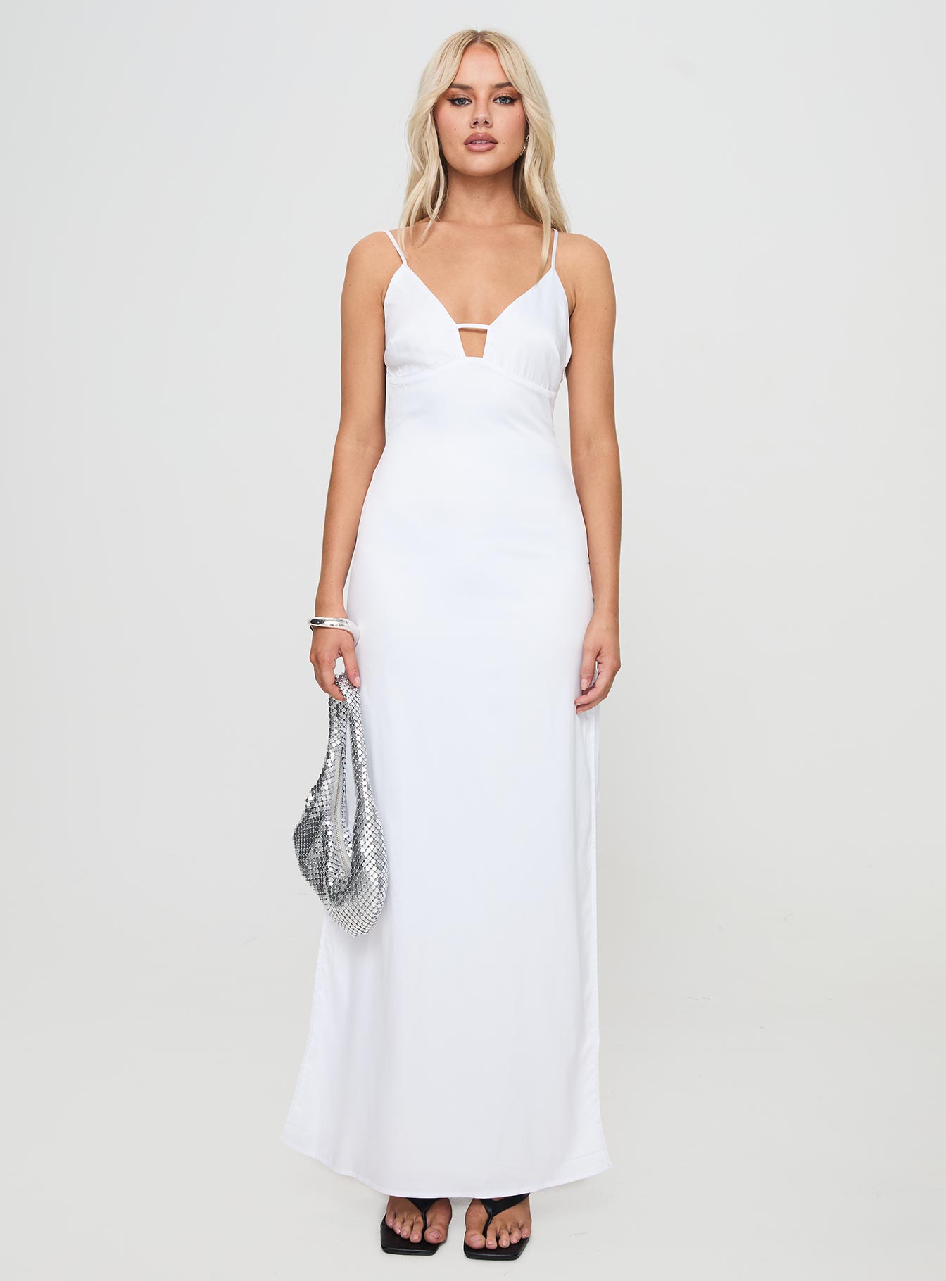 Atheria Maxi Dress White Free Shipping Browse