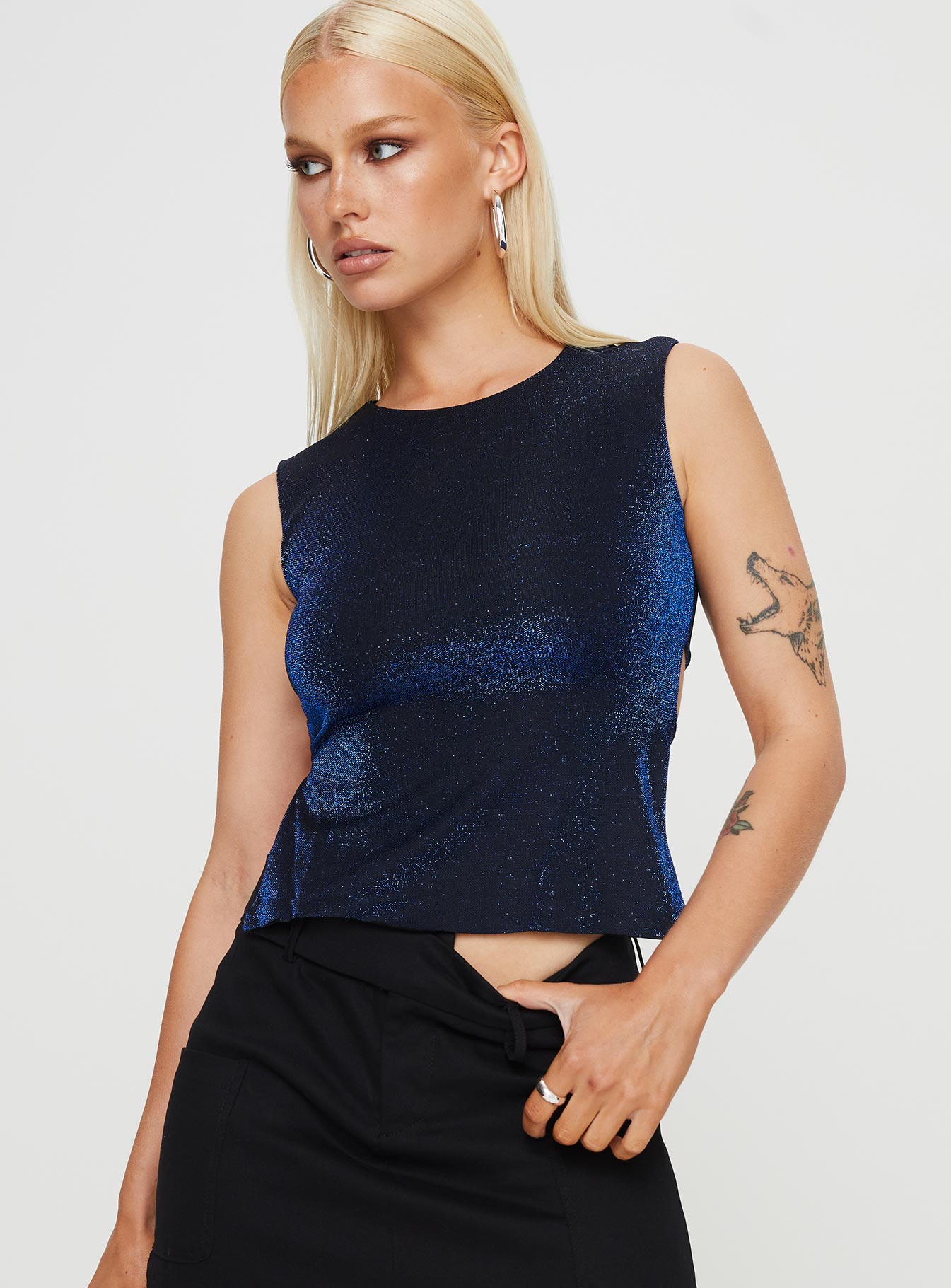 Uzo Top Navy Lower Impact Clearance Big Sale