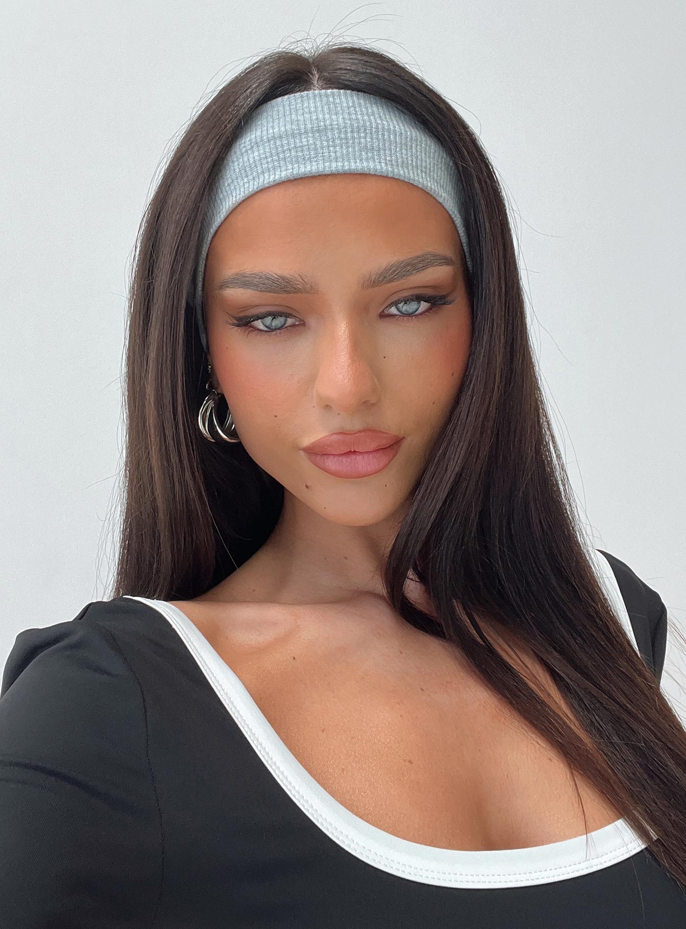 Isabeau Ribbed Headband Grey Marle Wholesale Pice Cheap Pice