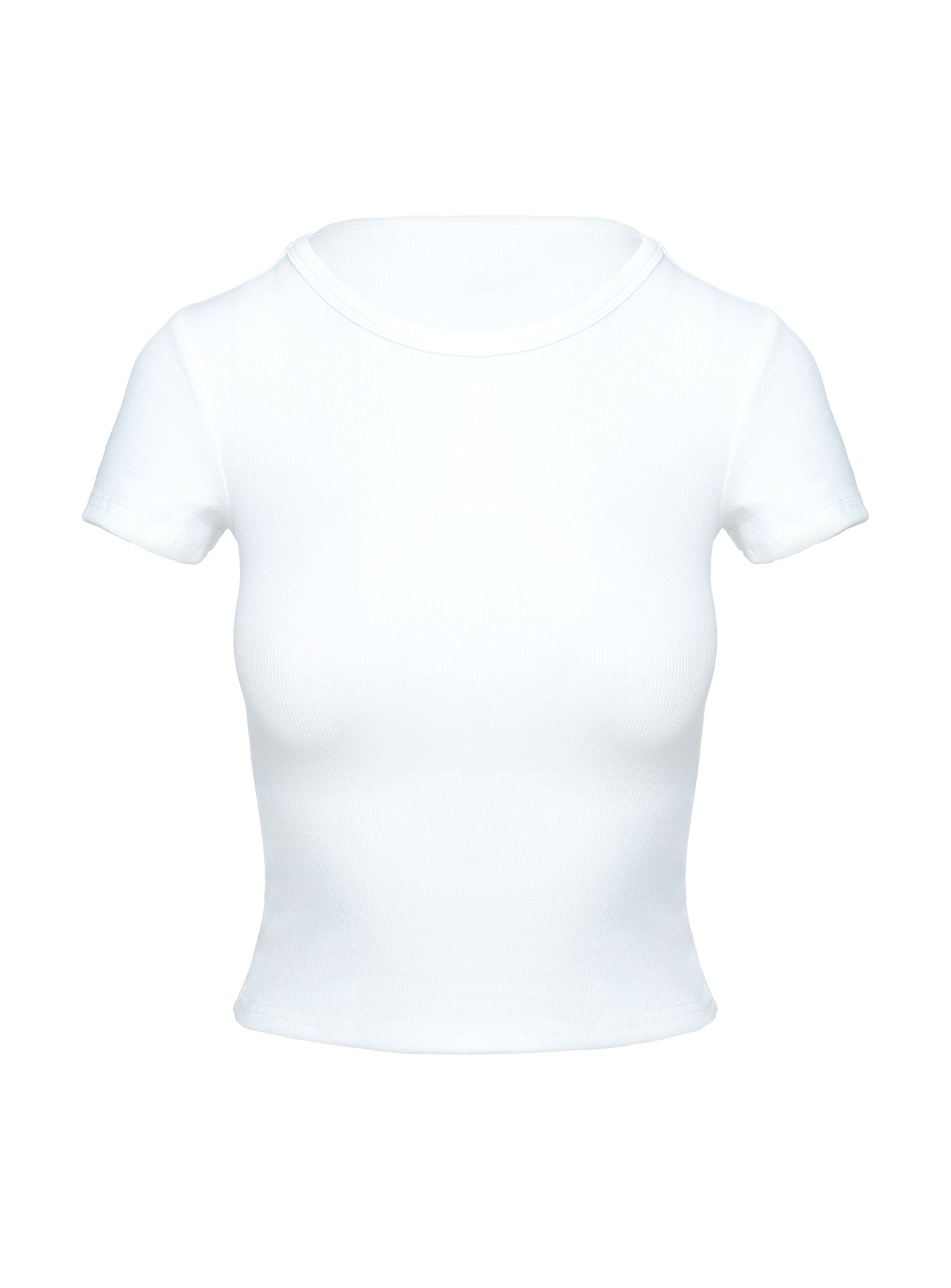 Baseline Scoop Rib Tee White Discount In China